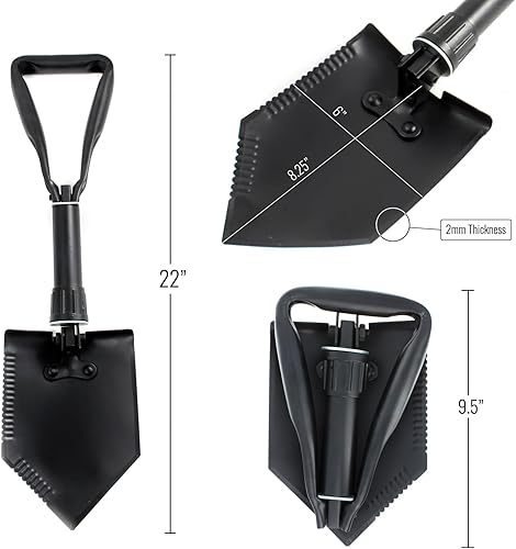 Miniatura 7 de ASR Outdoor Kit completo de pan dorado de 20 piezas con caja de esclusa plegable de 50 pulgadas y cubo de 5 galones, color verde