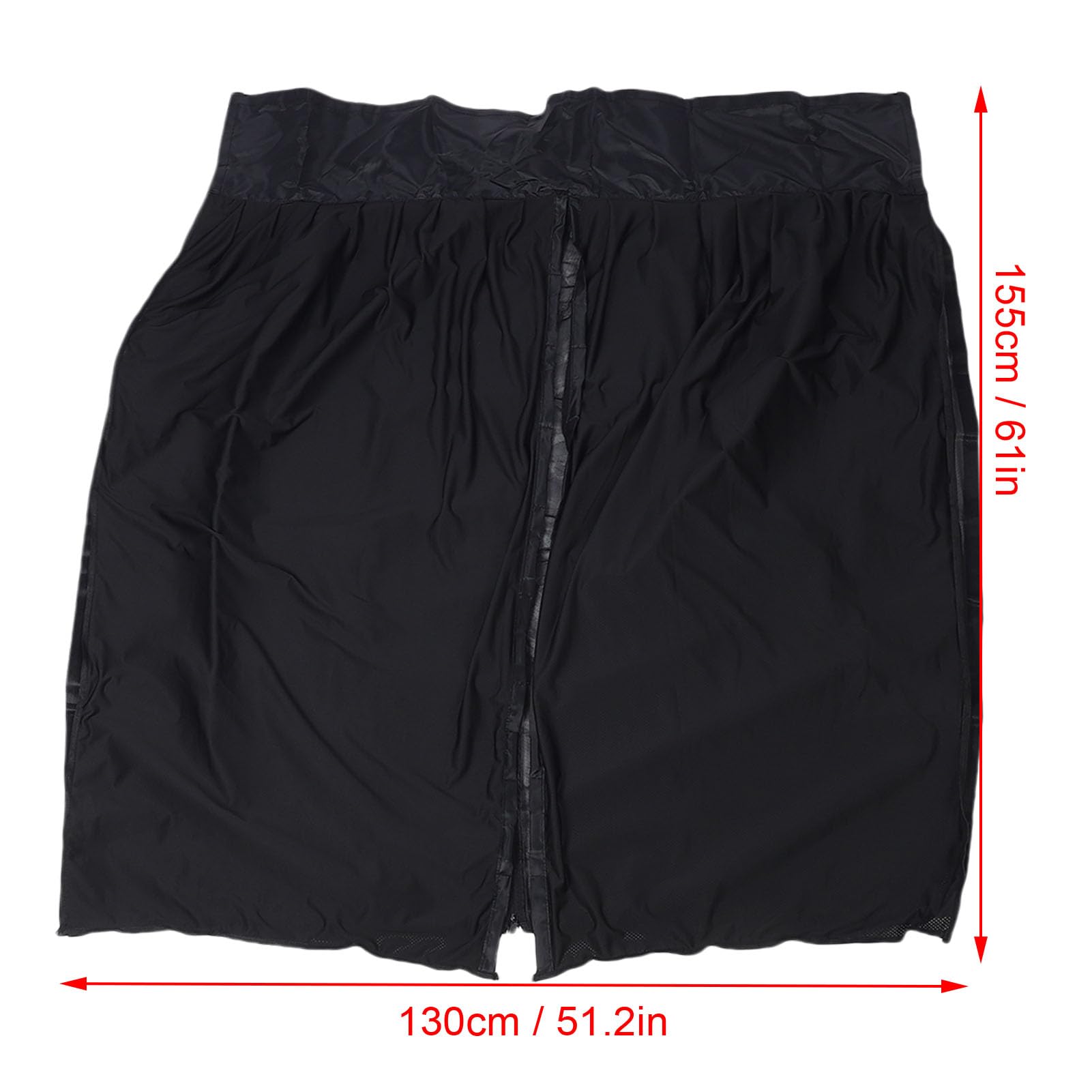 Qcwwy Rideau de Porte RV, Couvre-fenêtres à Double Couche Stores de la Porte Magnétique sans Espace D'installation de Perceuse économise pour Les Remorques de Voyage en (W130 * H155CM)