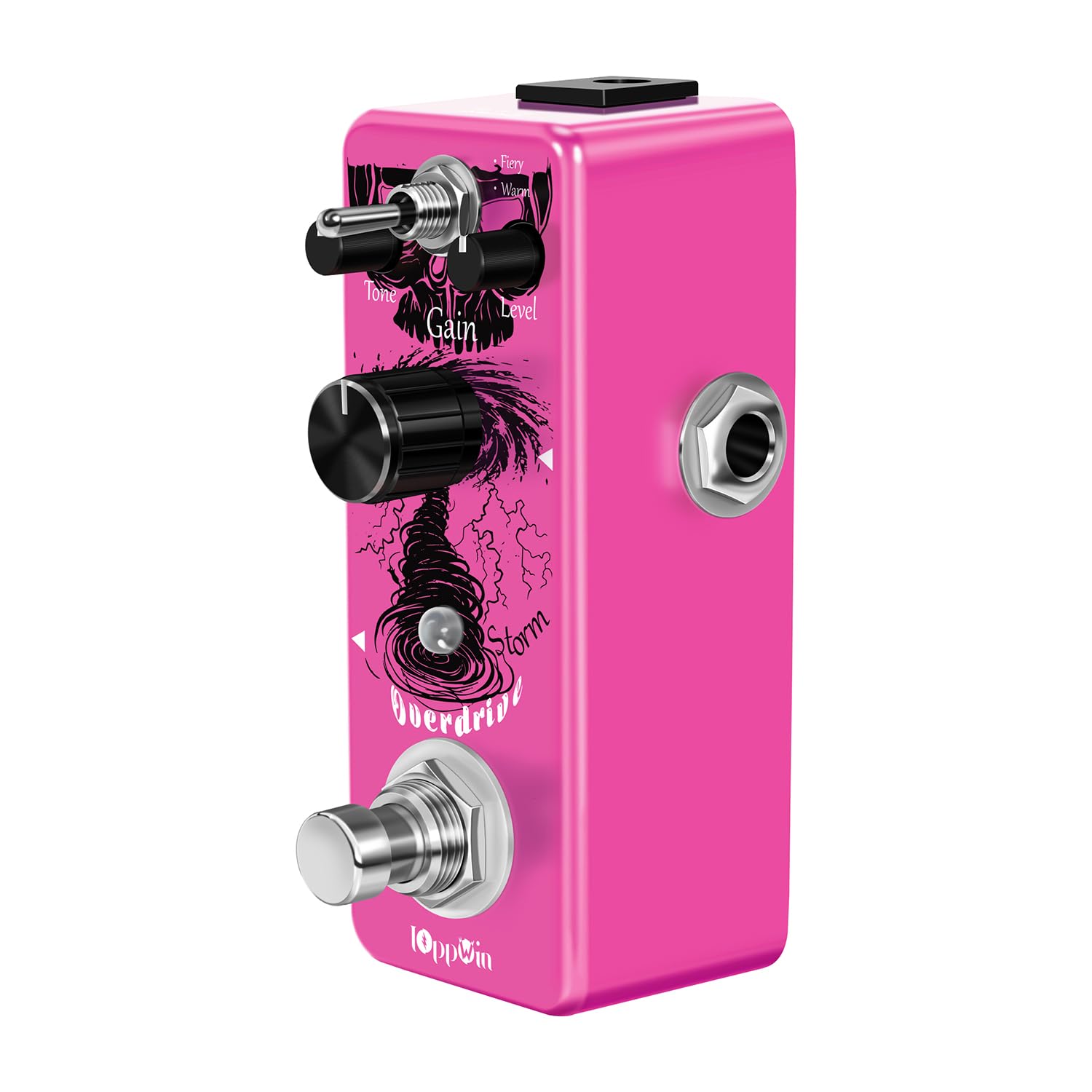 Tube Screamer Overdrive Gitarrenpedal - Dual Modes (Warm/Hot), Metallgehäuse, True Bypass, LED-Statusanzeige