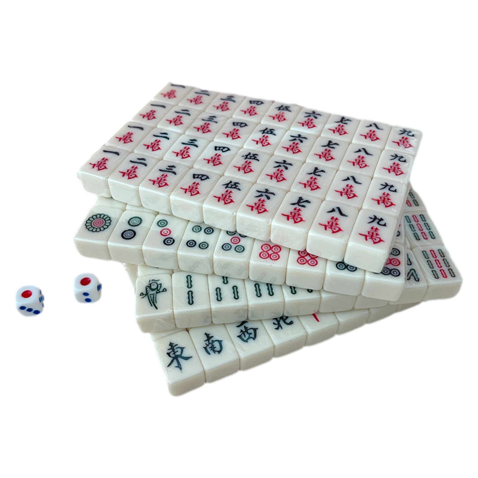 Mini Jeu De Mahjong Chinois Traditionnel – 144 Tuiles, Taille Voyage, Pour Famille, Fêtes, Jeux De Société