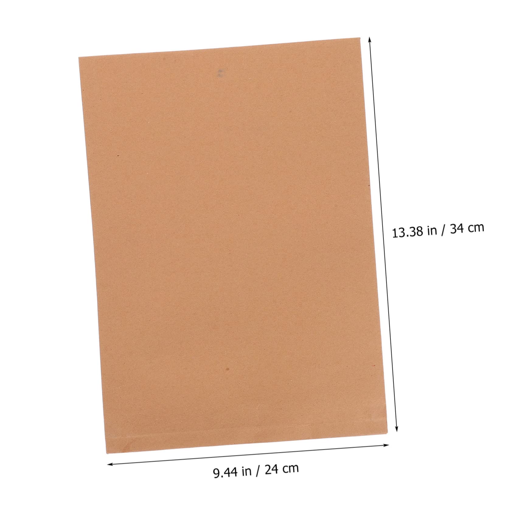 Cartella in Carta Kraft 50 Pezzi, Chiusura a Bottone | Borsa Porta Documenti Formato Standard, Organizer Cartaceo Capiente, Back To School Party