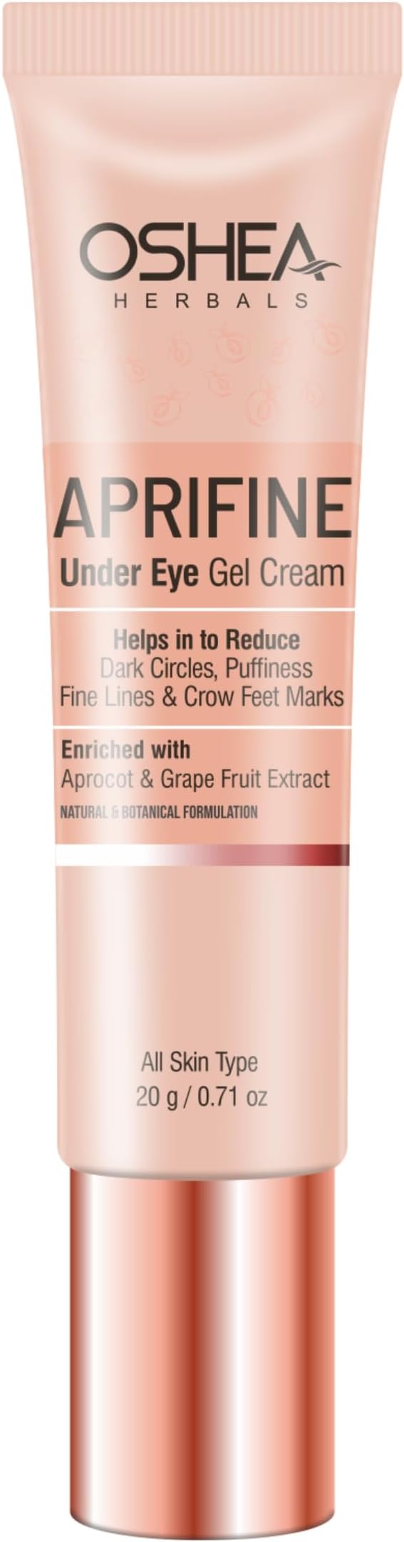 Oshea Herbals アプリファイン アプリコットクリーム 目の下用 ダークサークル用 (25g)