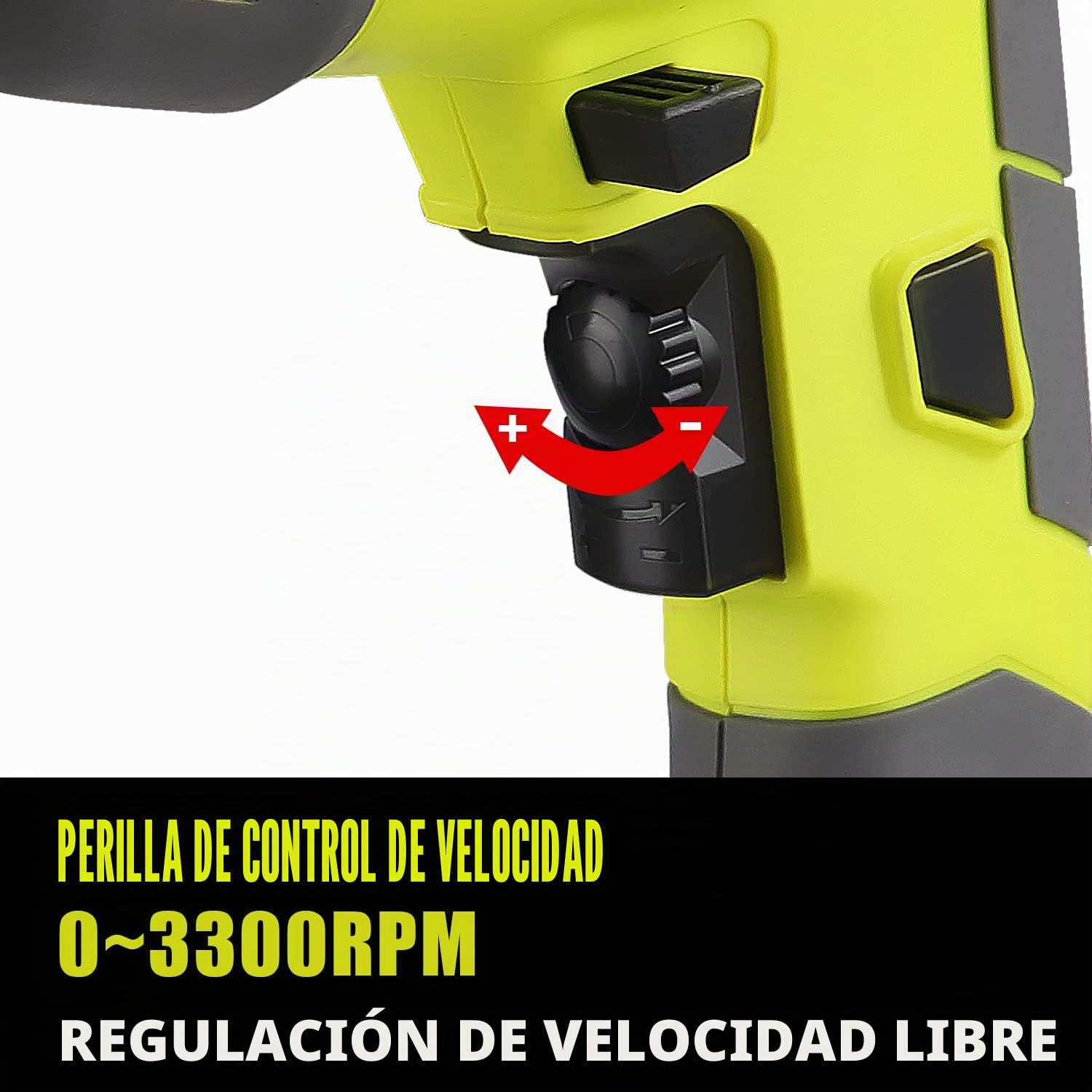 Taladro de martillo, taladro de impacto eléctrico con cable de 710 W, portabrocas de metal de 13 mm, 0-3300 RPM, potente taladro de velocidad variable para taladrar en acero
