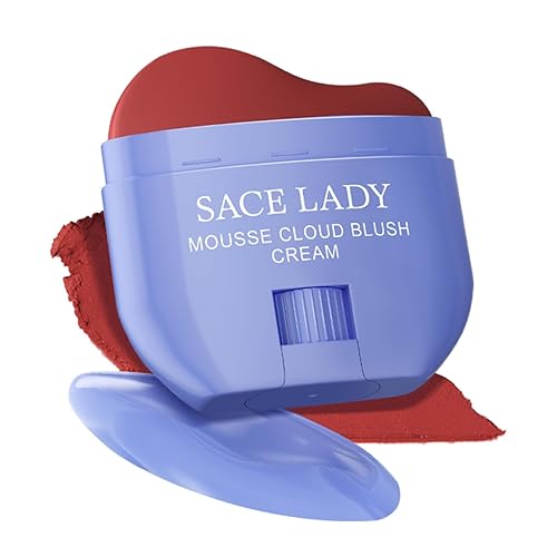 SACE LADY Maquillaje facial cremoso rubor, no se seca, colorete pigmentado, suaviza y nutre para maquillaje de labios, ojos, mejillas, belleza, 0.31