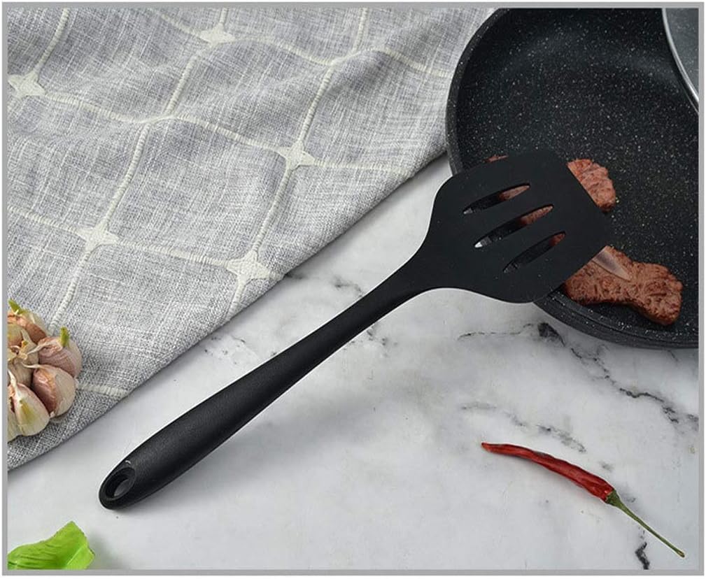 set di utensili da cucina, Utensili da cucina for chef Set 10 pezzi Silicone antiaderente resistente al calore senza BPA(Red)