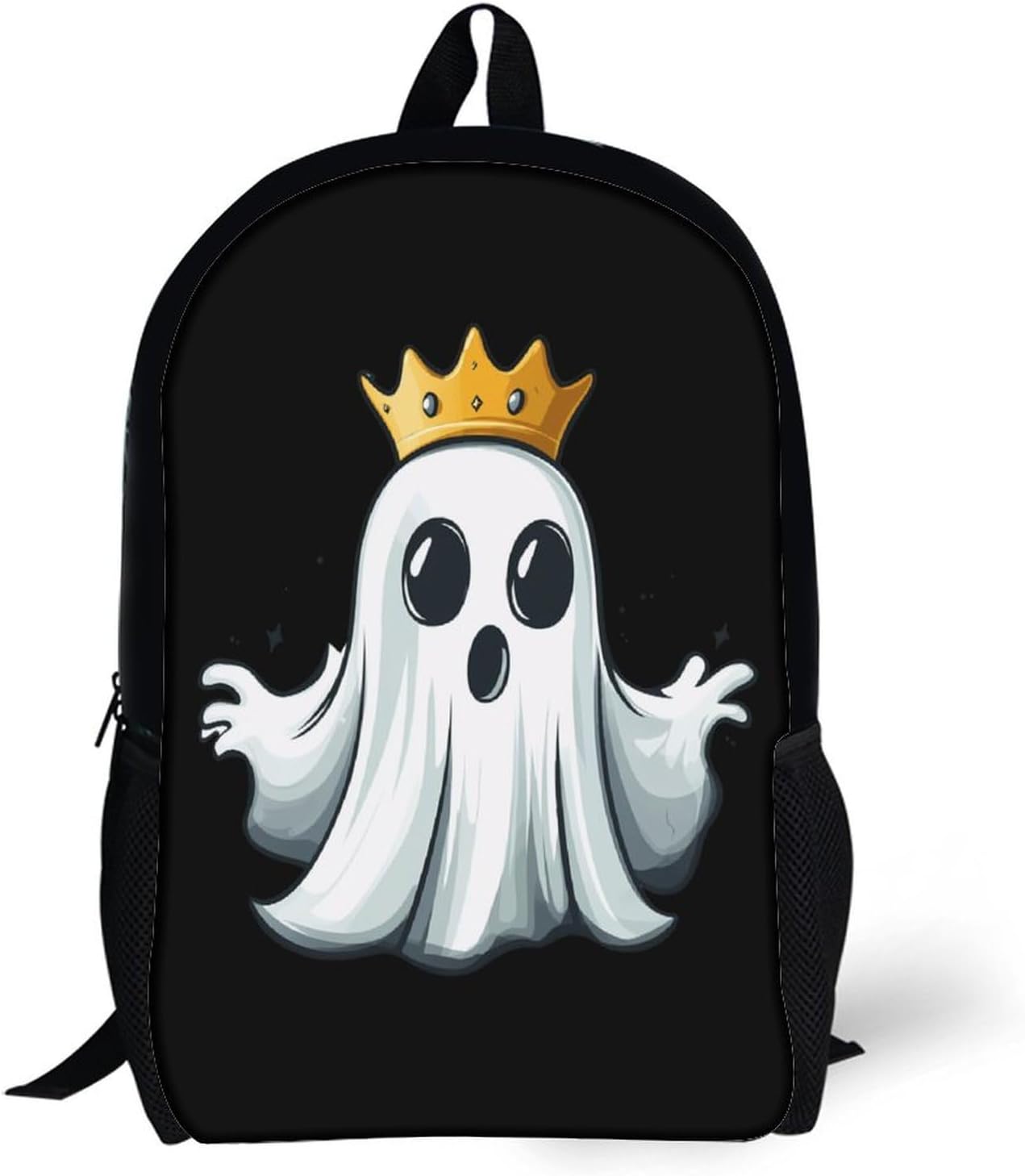 Halloween Ghost Laptop Backpack for Men Women 17 Inch Shoulder Bag Travel Daypack