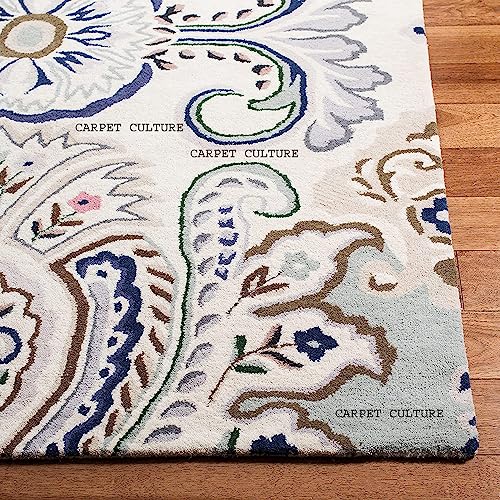 Image of Carpet Mahal Handmade Handwoven Tufted Made of 100% Soft Blended Wool Export Quality Carpets with 1 Inch Thickness (6x8 Feet) Color Multi