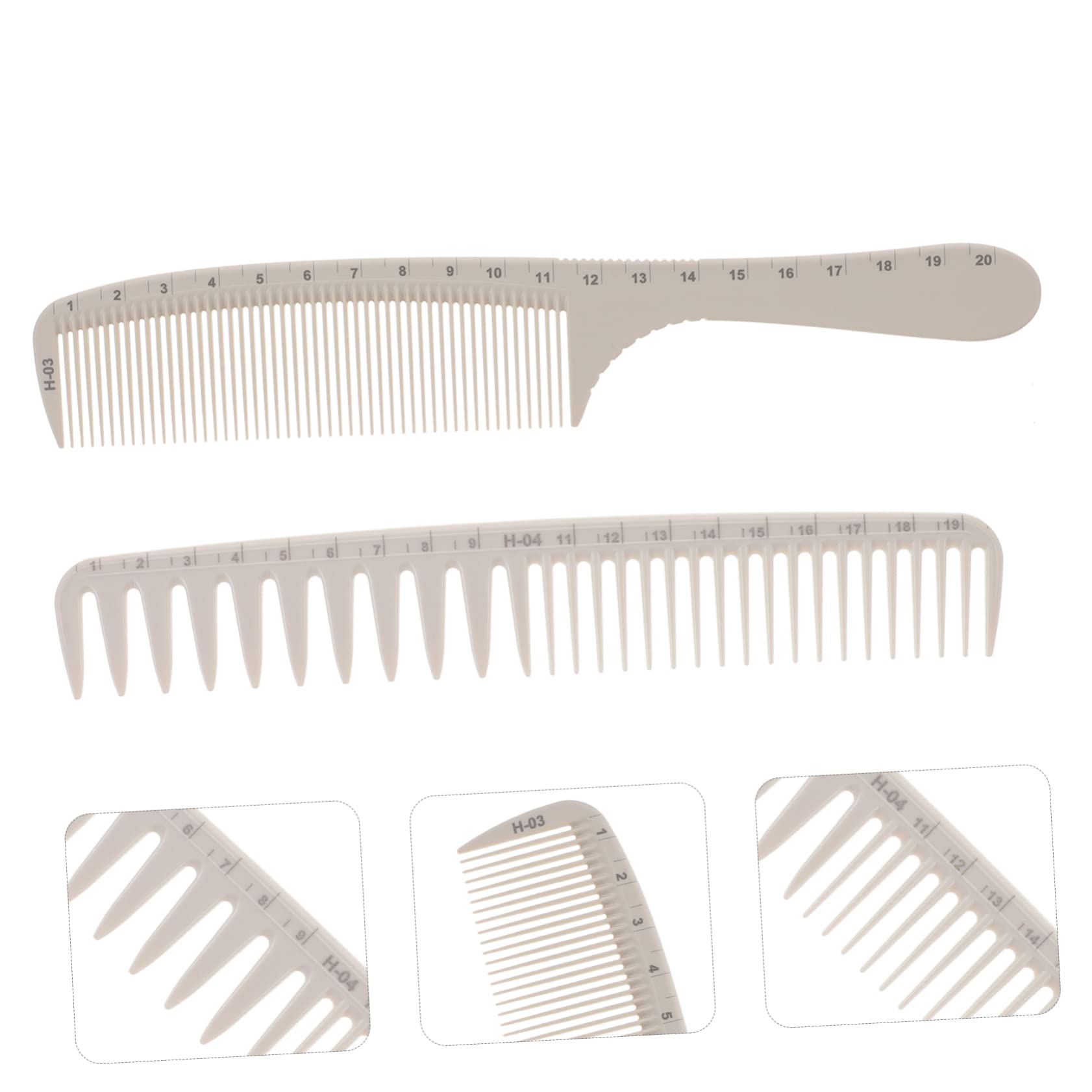 Healeved 10stücke Haarschneidekämme Mit Maßstab Professionelle Friseurwerkzeuge Für Präzises Haarschneiden Geeignet Für Salon Und Zuhause Feine Und Zähne Für Haartypen