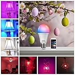 Smart Led Light Bulbs, Wi-Fi Magic Home Light Bulbs for Alexa & Google Assistant, E26, A19 Music Sync Color Changing Light Bulb, APP Remote Control on/off, Wireless, Bluetooth, 800LM, 60W,4Pack - Image 3