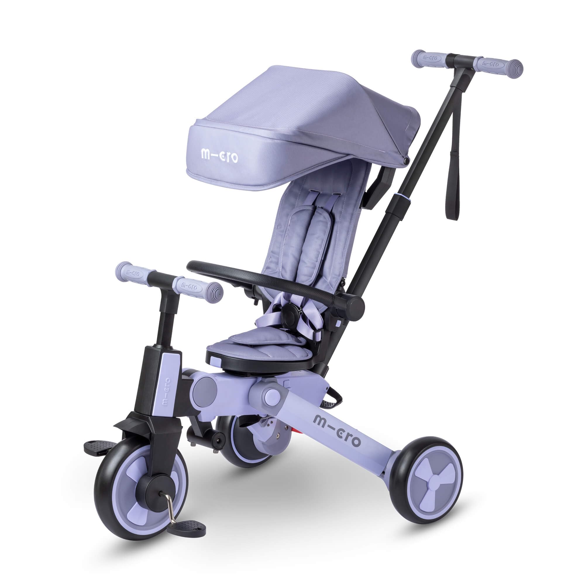 Micro Scooter | FlexiTrike Toddler Ride On, Trike & Balance Bike | 6 Mth to 6 Yrs | Boys & Girls | 360° Rotation | 7 Clever Stages | Adjustable Handlebar & Foldable | 25kg Weight Limit | Purple