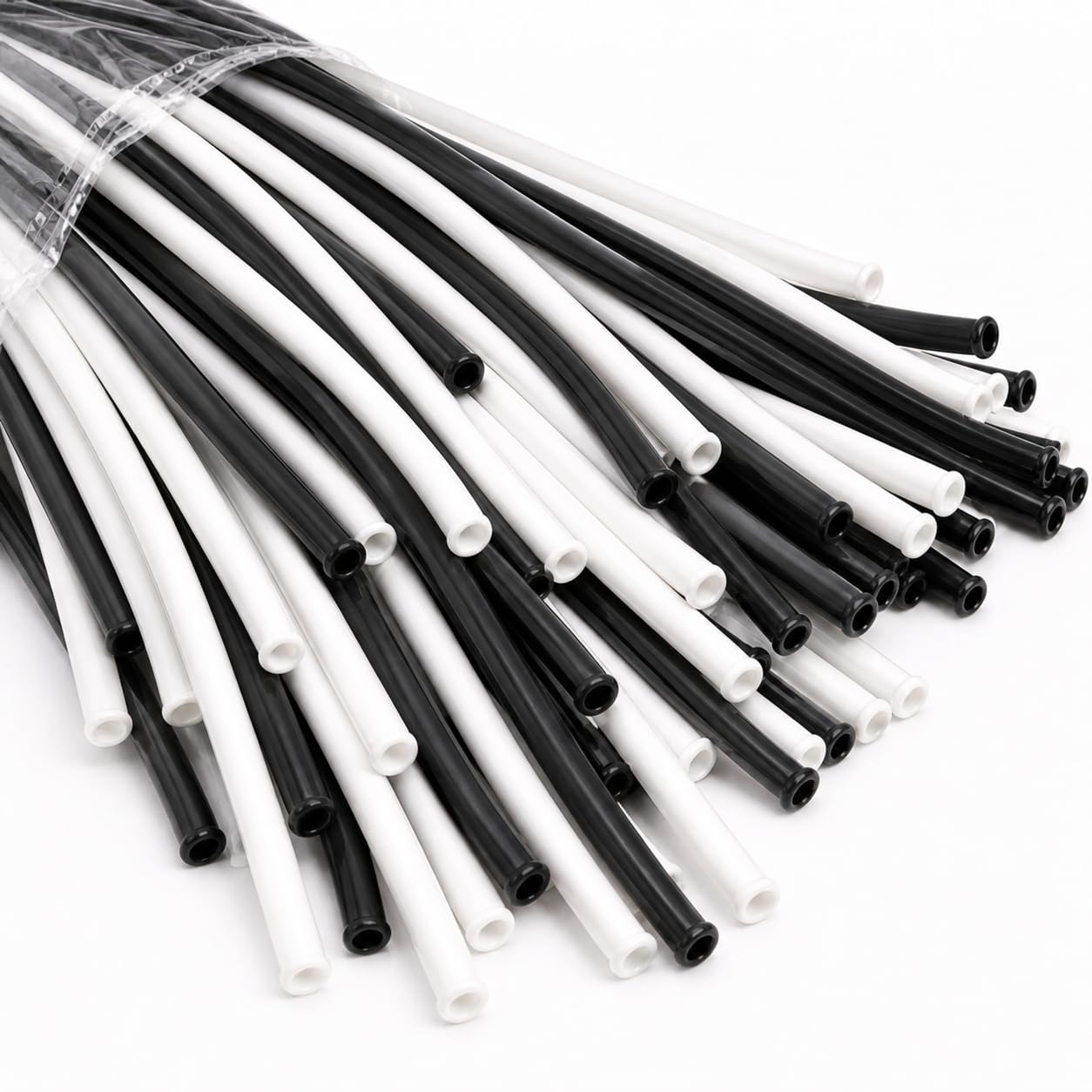 Pack of 100 White and Black Long Plain Combo Balloons Professional 260Q Latex Modelling Kit for Twisting, Animal Sculpting, Elegant Birthday Party Decorations, Premium Artist Supplies Set