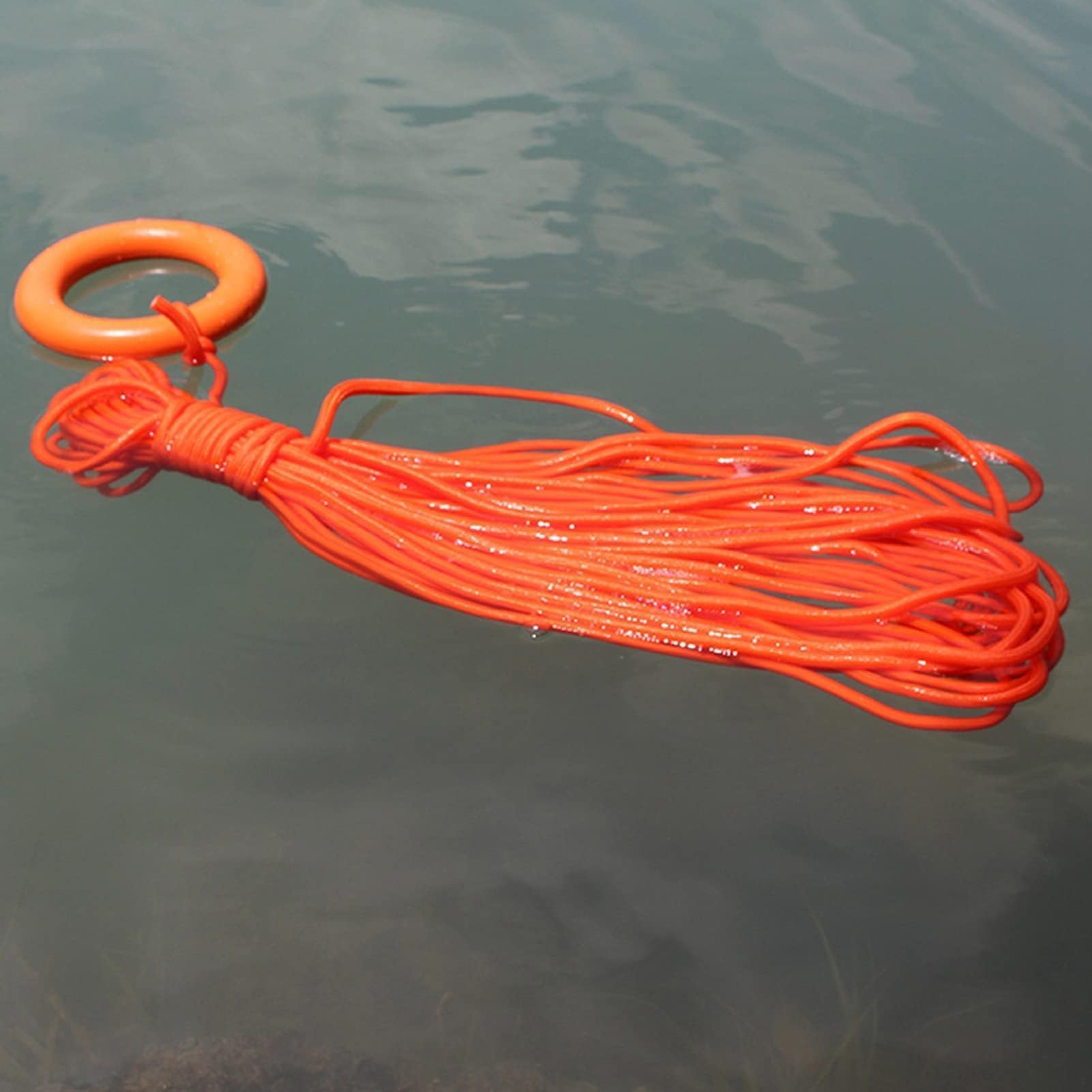 30 m/98,4 Zoll lebensrettendes Seil, 8 mm/0,3 Zoll Durchmesser Schwimmendes lebensrettendes Seil Outdoor-Wurfseil Rettung Rettungsschwimmer Rettungsleine für Große Schwimmbäder, Strände, Yachten