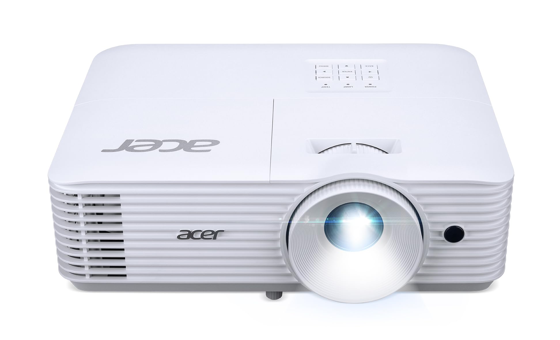 Acer H6546 DLP-Beamer - 1080p Full HD (1.920 x 1.080 Pixel), 5.200 ANSI Lumen, 10.000:1 Kontrast, 3D, Keystone, 1x 3 Watt Lautsprecher, HDMI (HDCP), weiß, Home Cinema