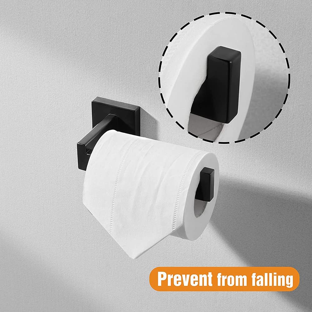 KASUNTO Porta Asciugamani Di Carta Da Tavolo 2 Pezzi – In Acciaio Inox Nero Opaco, Base Antiscivolo, Strappo Con Una Mano, Per Cucina E Bagno - 5