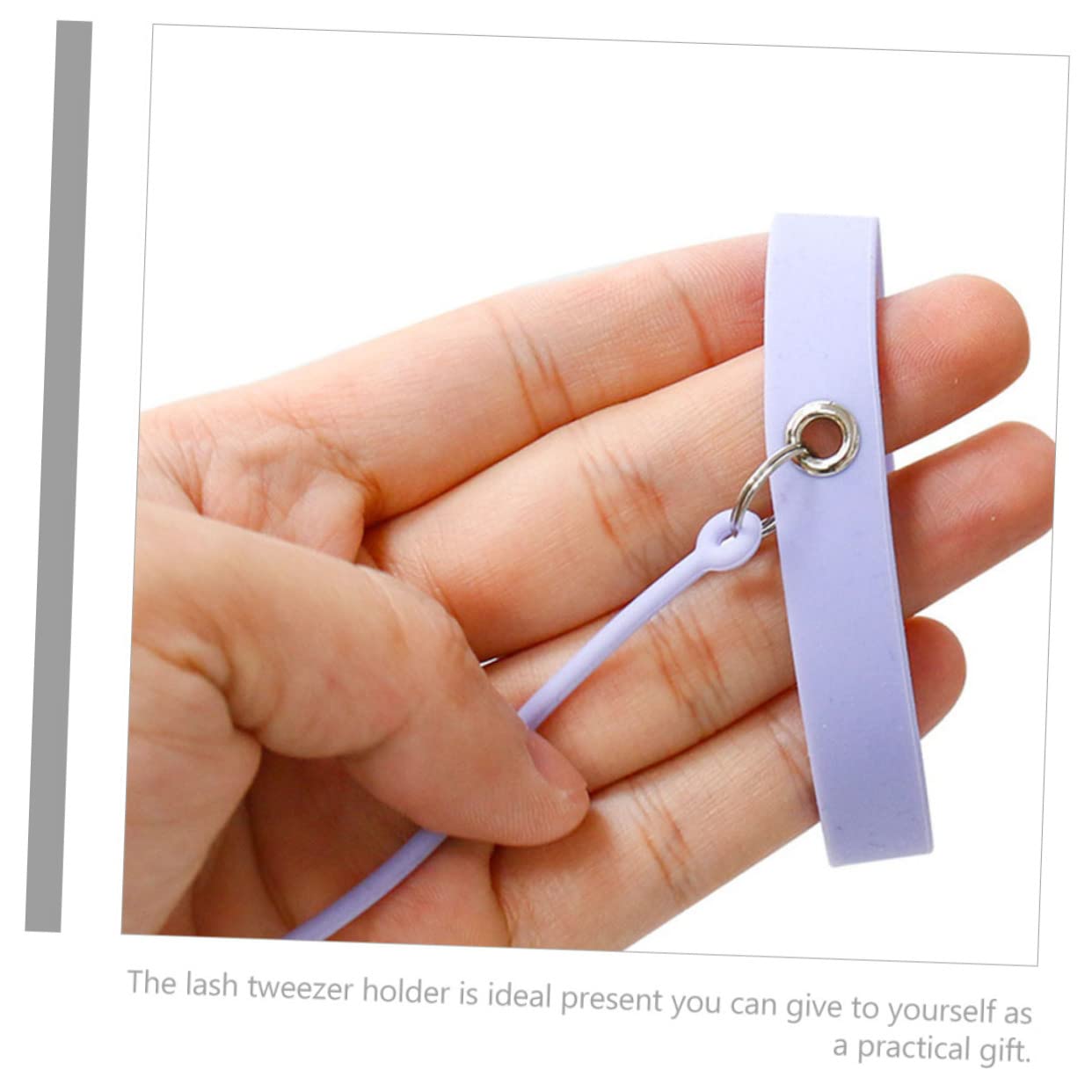 Beaupretty 5 Piezas Pinzas Pulsera De Silicona Soporte De Pinzas Para Extensiones De Pestañas De Pestañas Pulsera Suministro Protector Herramientas De Extensión De as