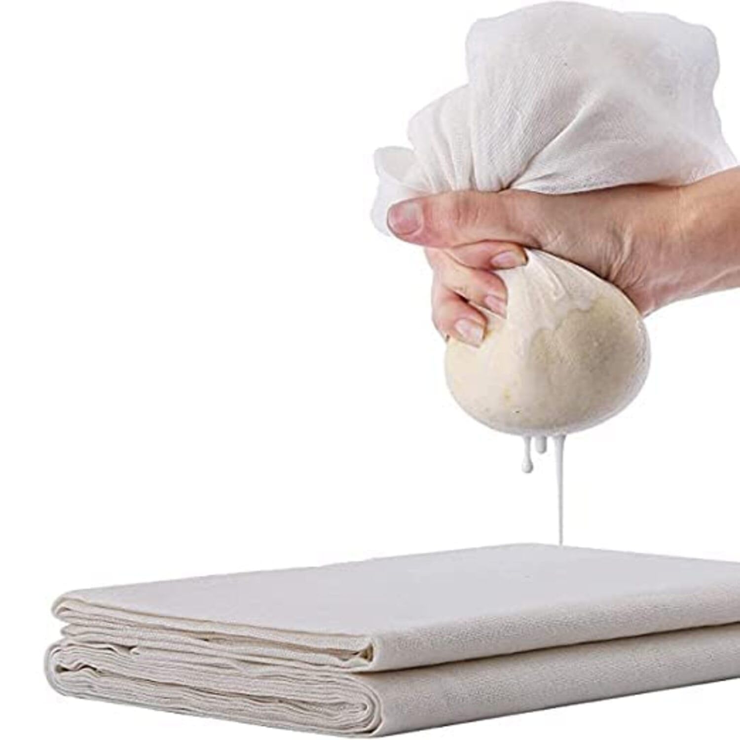 SONU Commercial 100% Cotton Muslin Cheesecloth for Paneer, Hung Curd, Sprouts, Almond Milk, Yogurt Straining & Sauces | Unbleached, Fine Weave, Reusable Food Grade Filter Cloth (1 Meter)