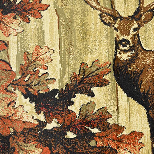 Tapete Mayberry Rug Rustic Lodge 27" x 91" negro miniatura 5