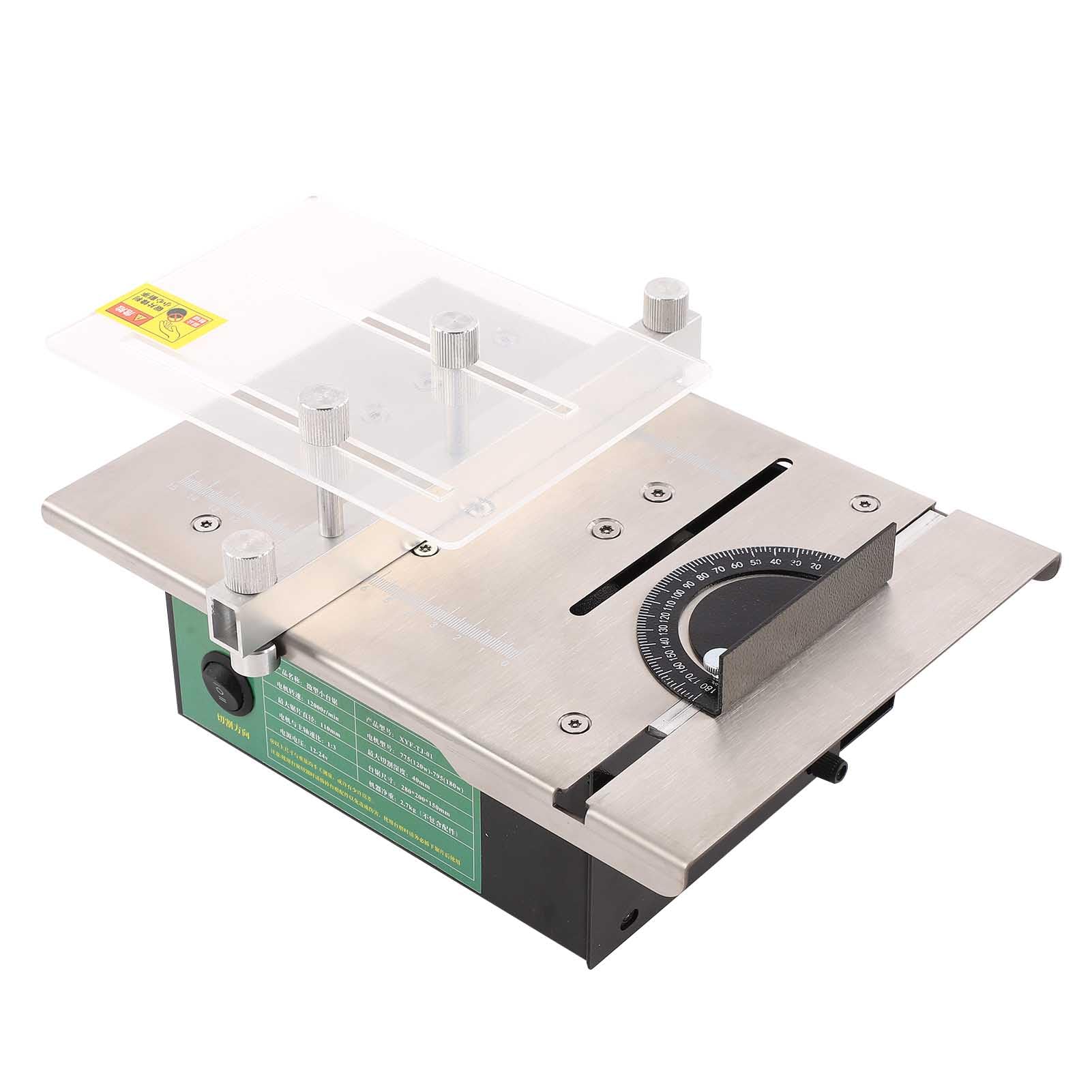 Mini piła stołowa do cięcia stołowego z 7 regulacją prędkości i maksymalną głębokością 40 mm - wielofunkcyjne elektronarzędzie do ręcznego cięcia drewna, metalu, plastiku i akrylu