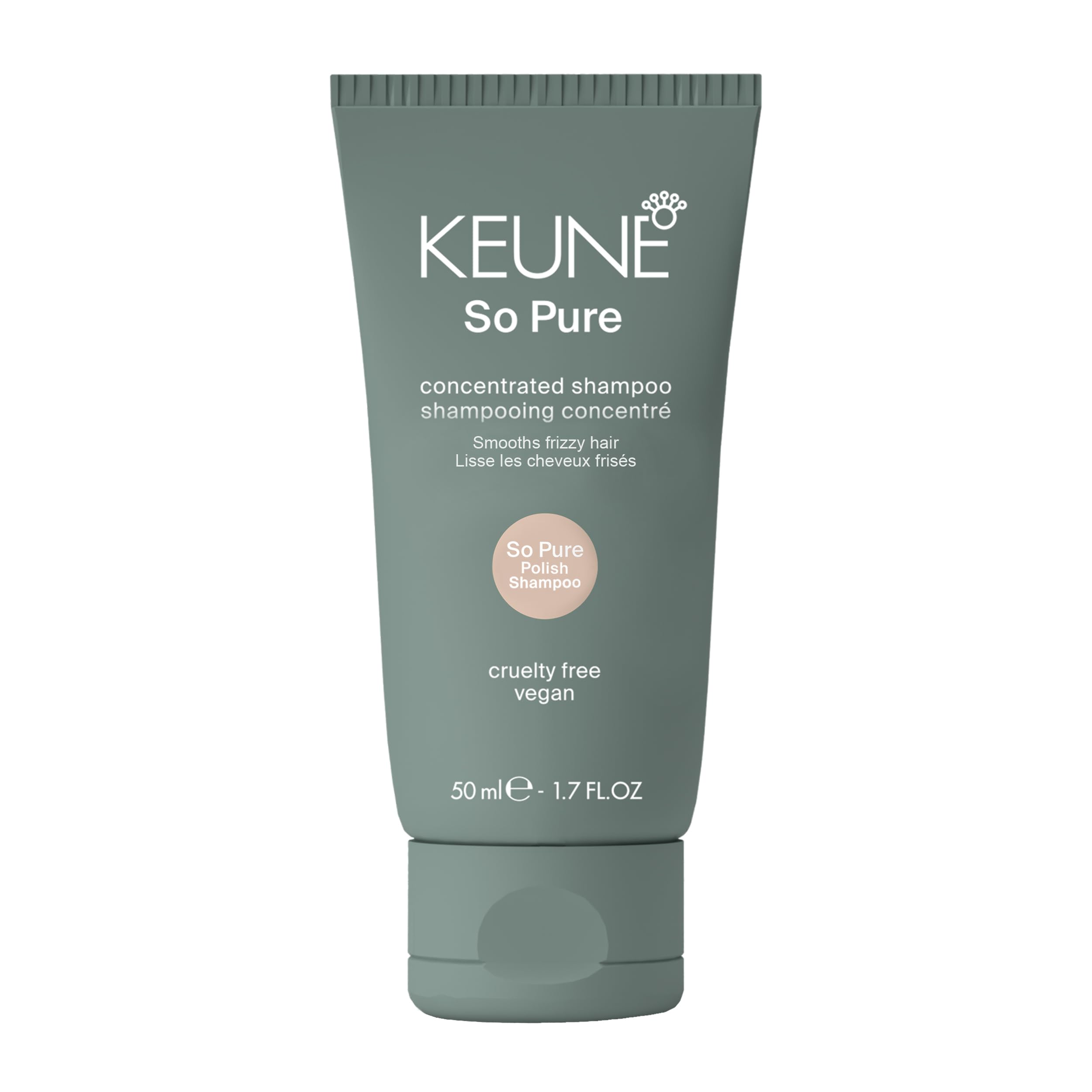 KEUNE So Pure Restore Shampoo, Hydrating and Gentle Cleansing Formula, Travel Size, 50ml