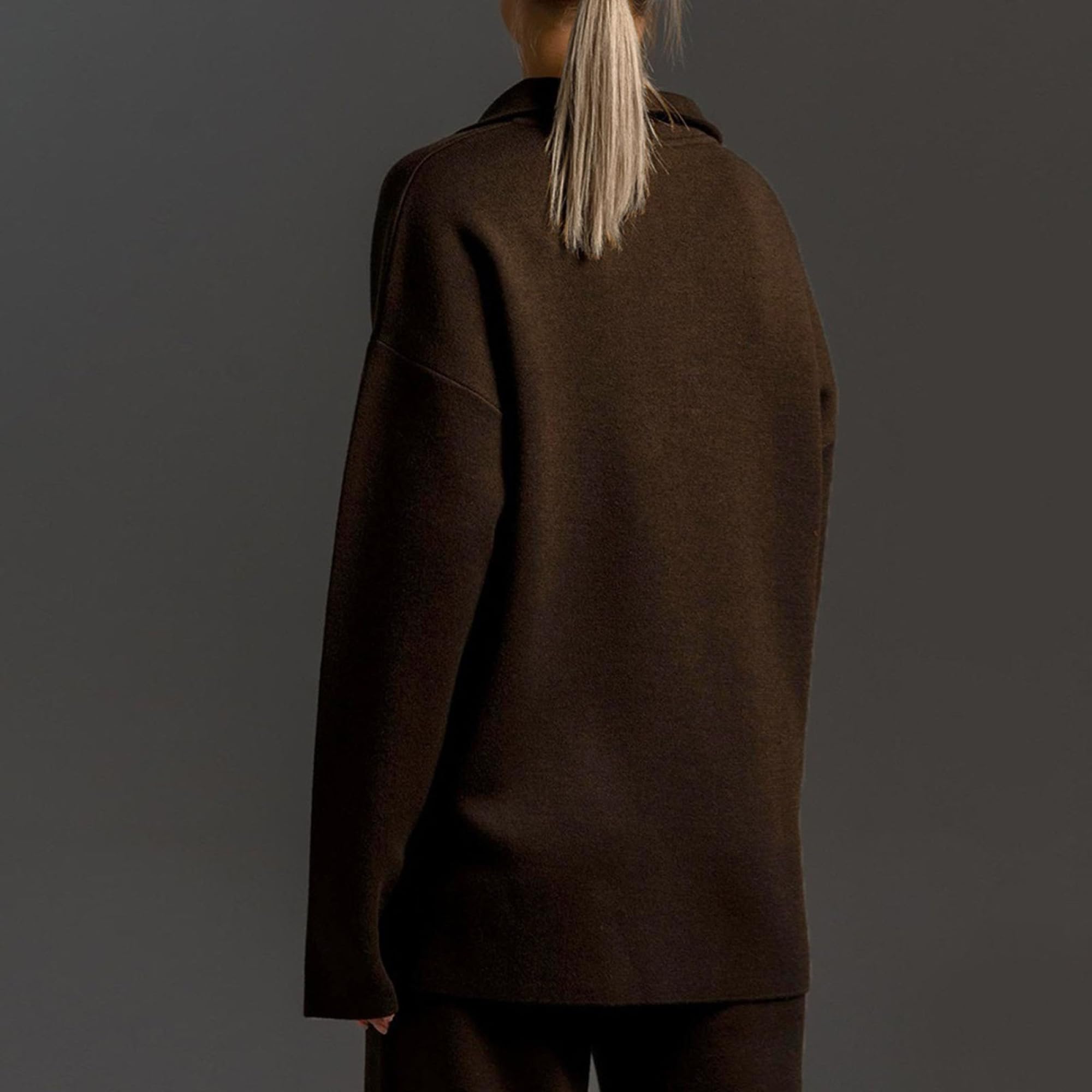 Ensembles pour femmes, tenues d'automne 2 pièces, ensembles de détente assortis, de pulls en en Tricot