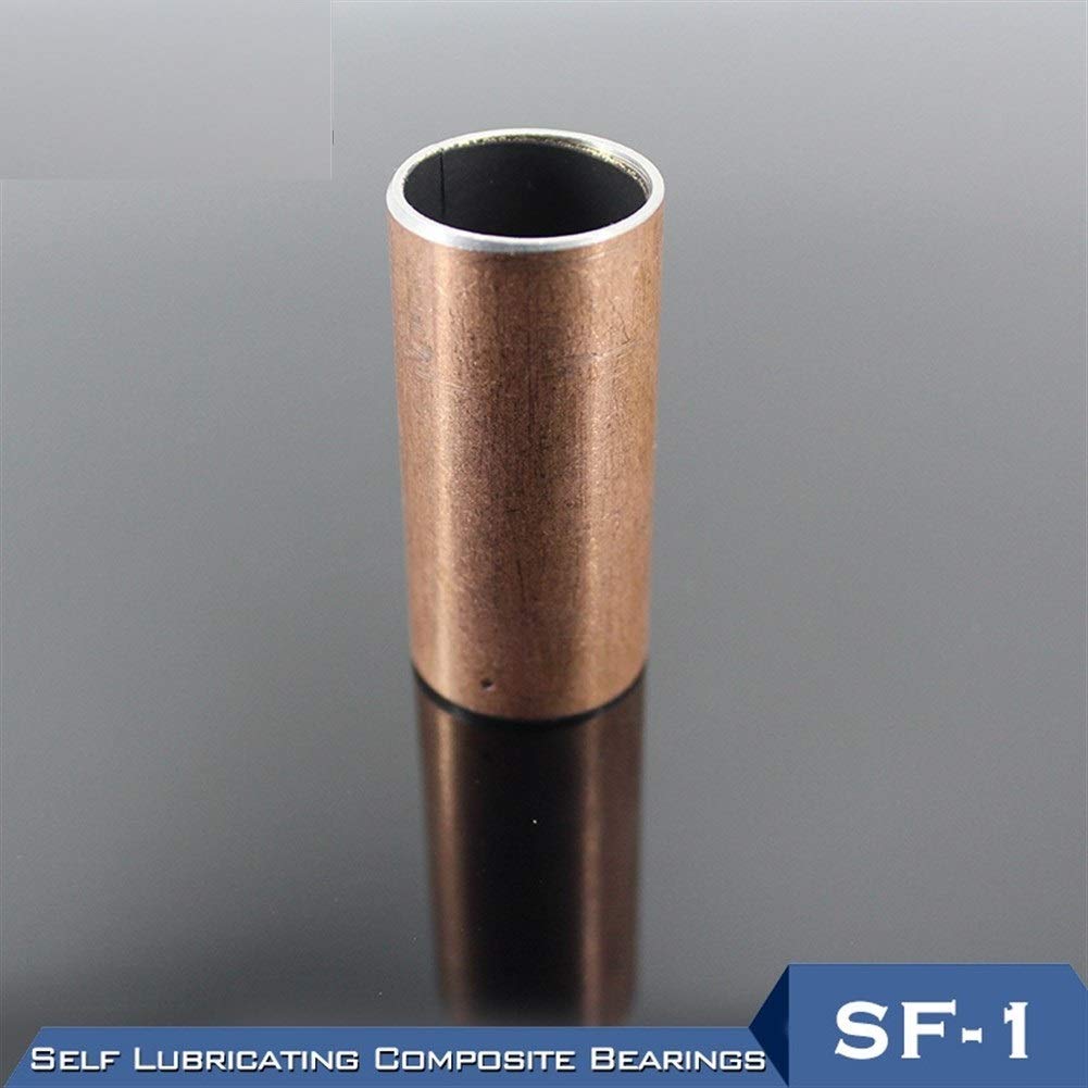 TMP1105 Flange Ball Bearings SF-1 Oilless Bushing Bearing SF1-0808 SF1-1010 SF1 Self Lubricating Composite Bearings (5Pcs) (Size : SF1 1015)