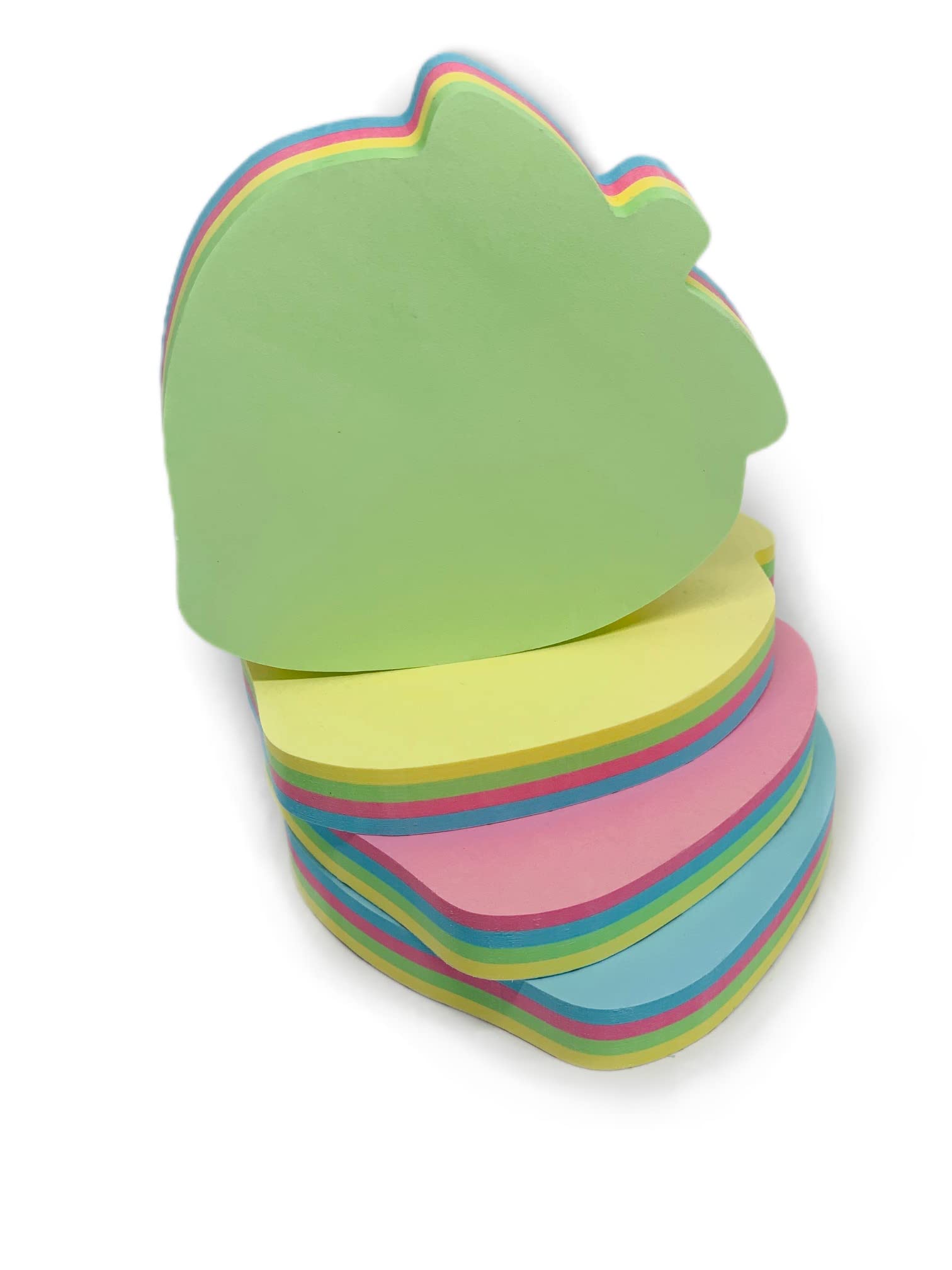 GUMTAPE Strawberry Shaped Sticky Notes 76 mm x 76mm, 4 Pads of 100 Sheets/Pad - Image 2