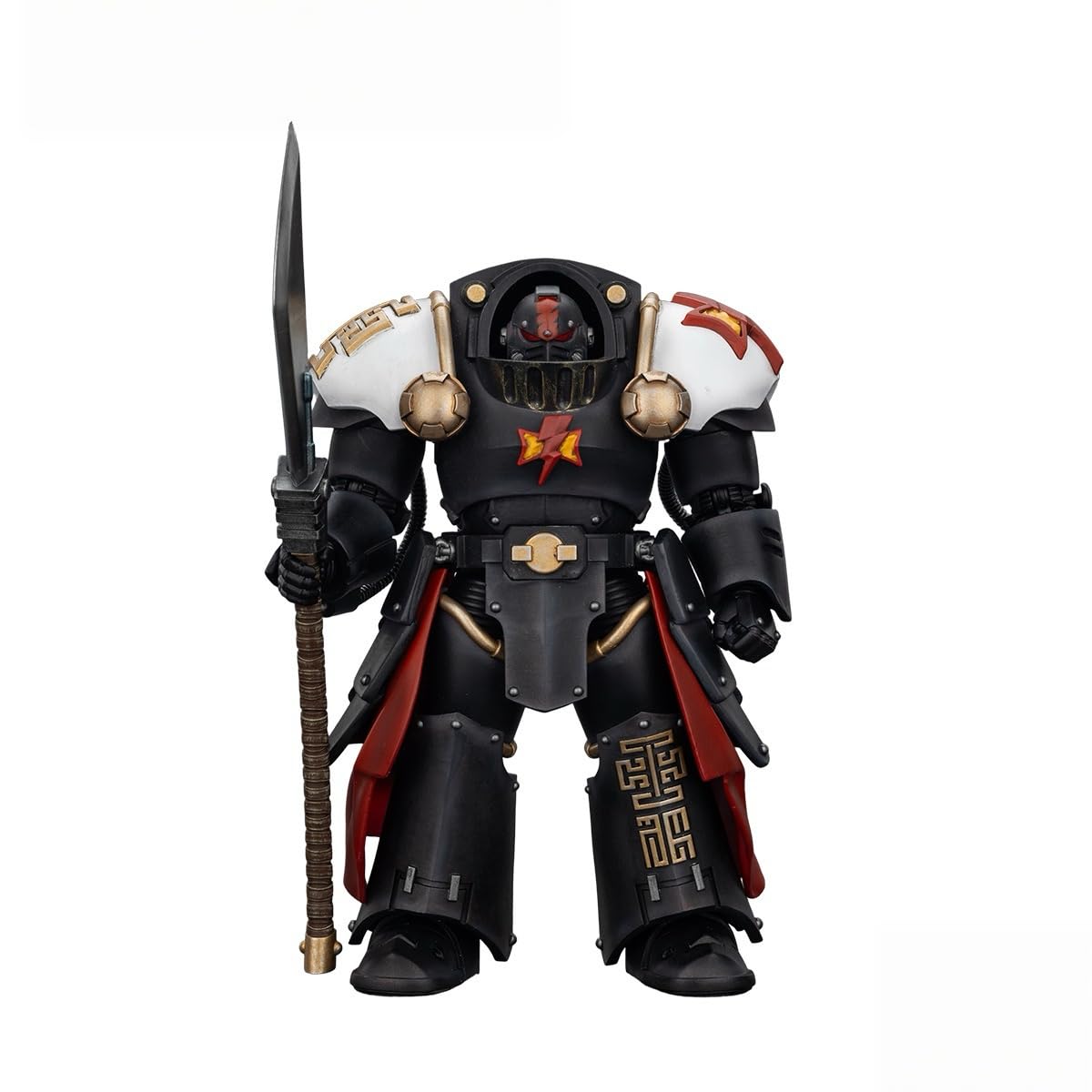 JOYTOY Warhammer The Horus Heresy White Scars Ebon Keshig Terminator 2 with Power Glaive Highly Detailed Articulated Collectible 1/18 Action Figure for Holidays & Birthdays!