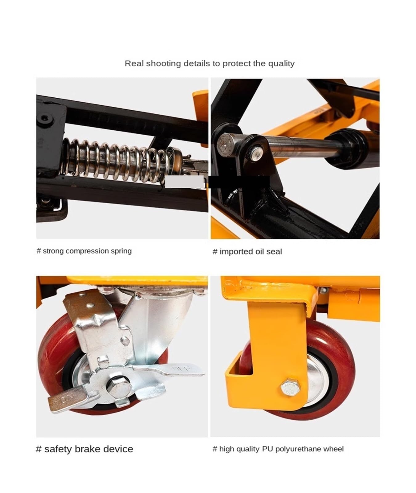 Scherenhubtisch, mobil, manuell, hydraulisch, Hubplattform, Hubwagen, Scherenhubwagen, kleine Plattform, 10,10