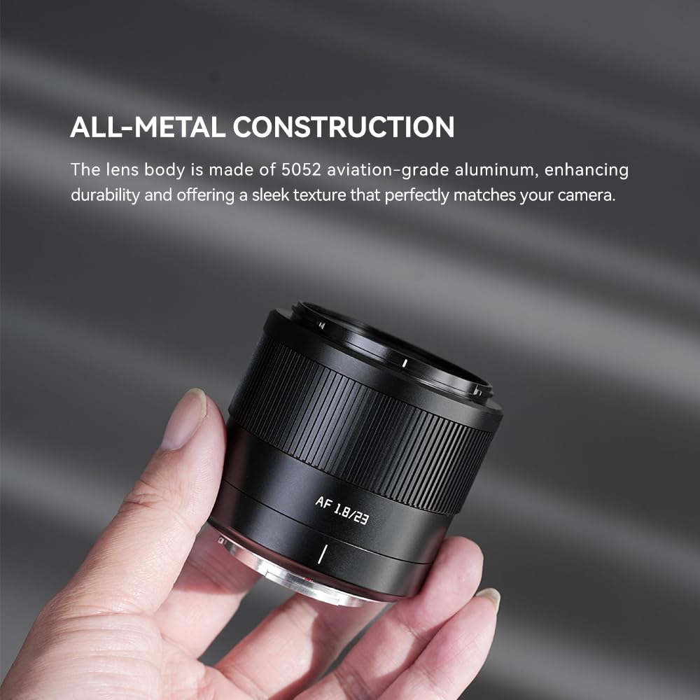 TTARTISAN AF 23 mm F1.8 para Montura E, AF 23 mm f/1.8 APS-C Prime Objetivo (Montura E)