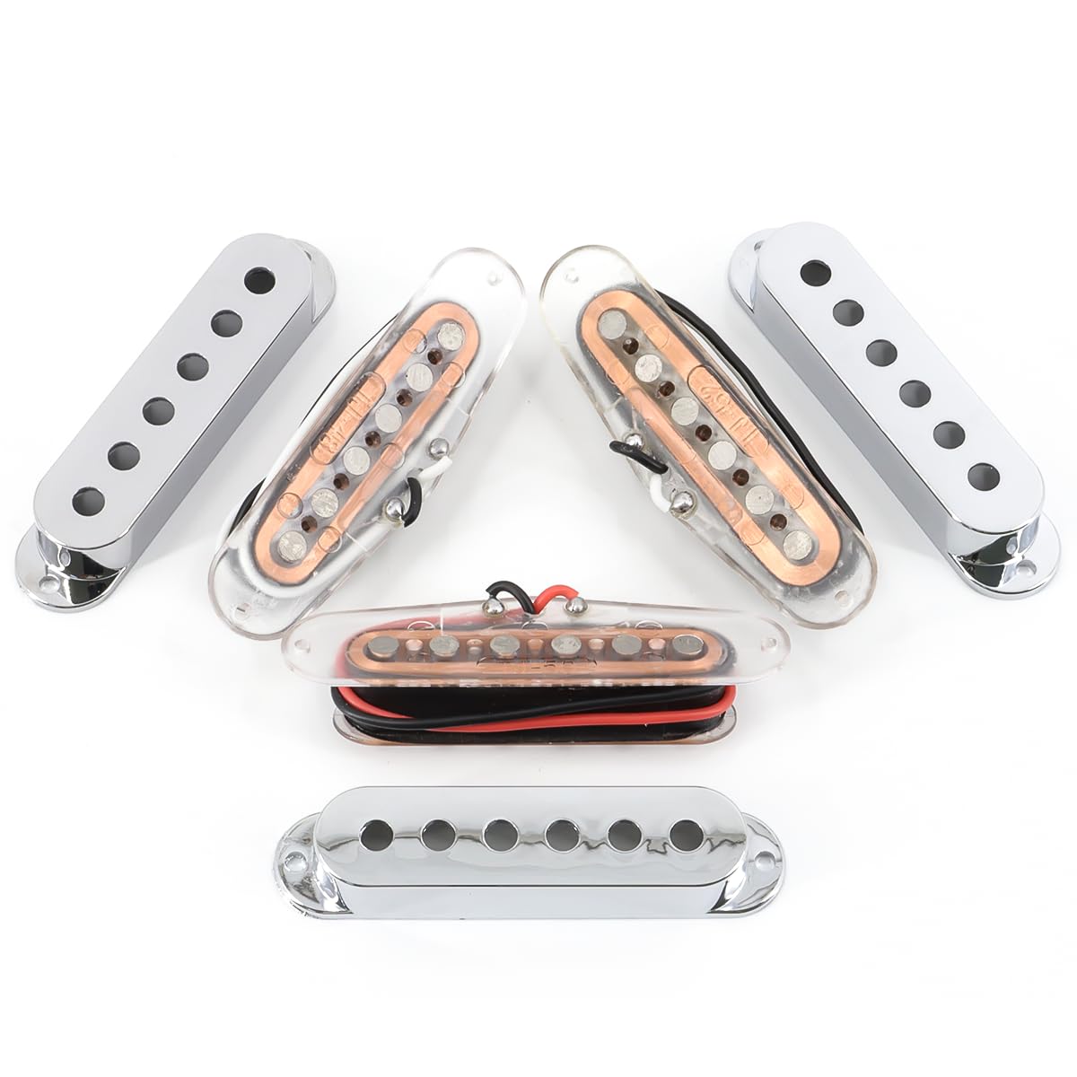 Amazon.com: Domofa Alnico 5 Strat Pickup Single Coil Pickups Set  