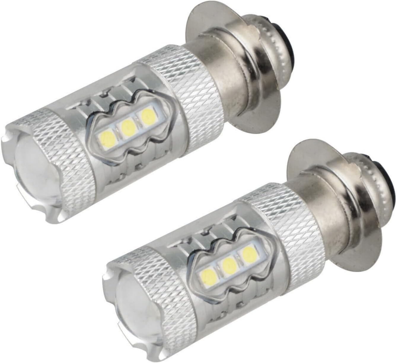 2pcs 80W H6 LED Headlight Bulb Lamp 6000K For Yamaha YFZ450R Rhino 700 Raptor YFM660