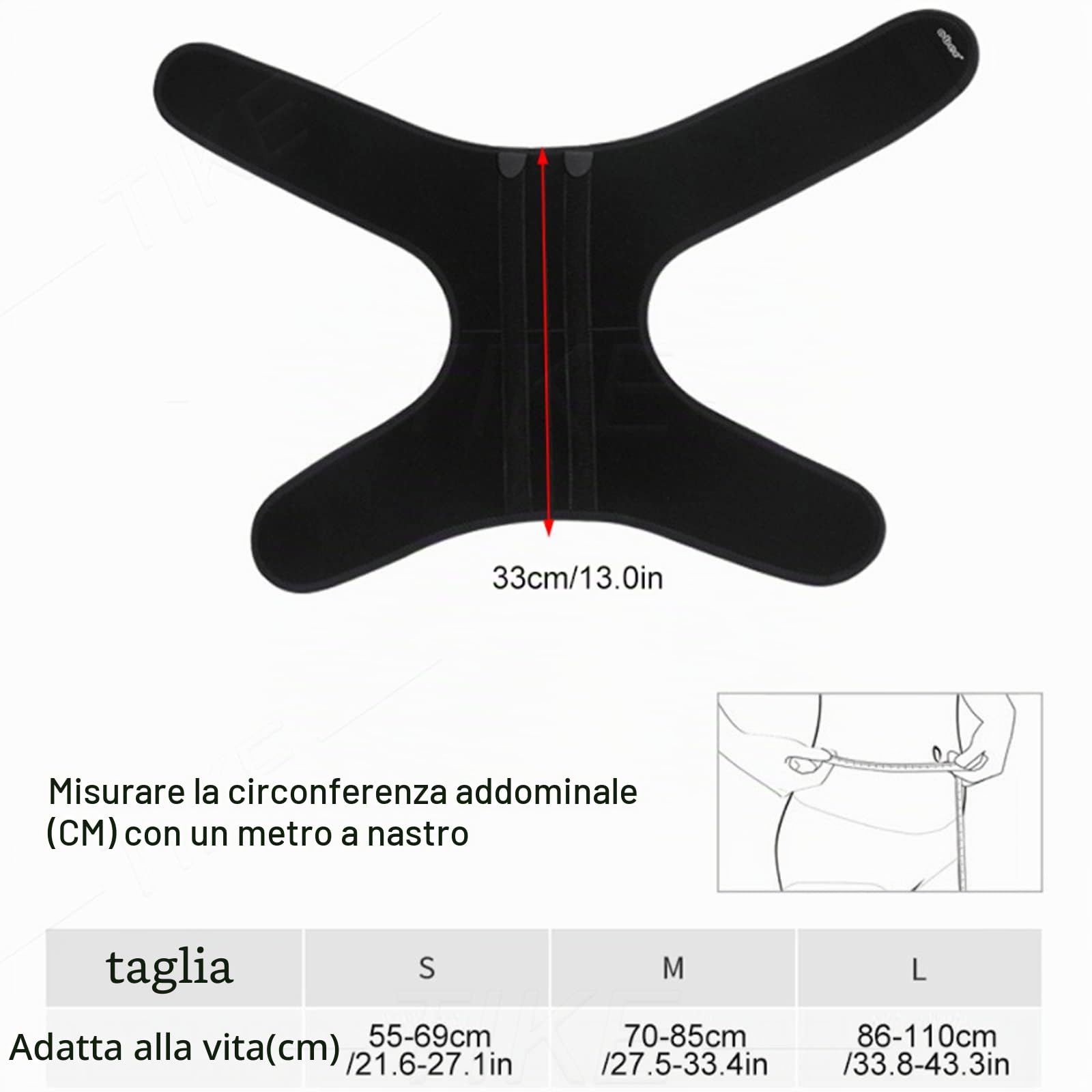 Tutore per Anca Sciatica Tutore per alleviare Il Dolore Coscia per Tendine del Ginocchio Supporto per Compressione Stabilizzatore Avvolgente per artrite inguine Borsite Dolore al Nervo sciatico per