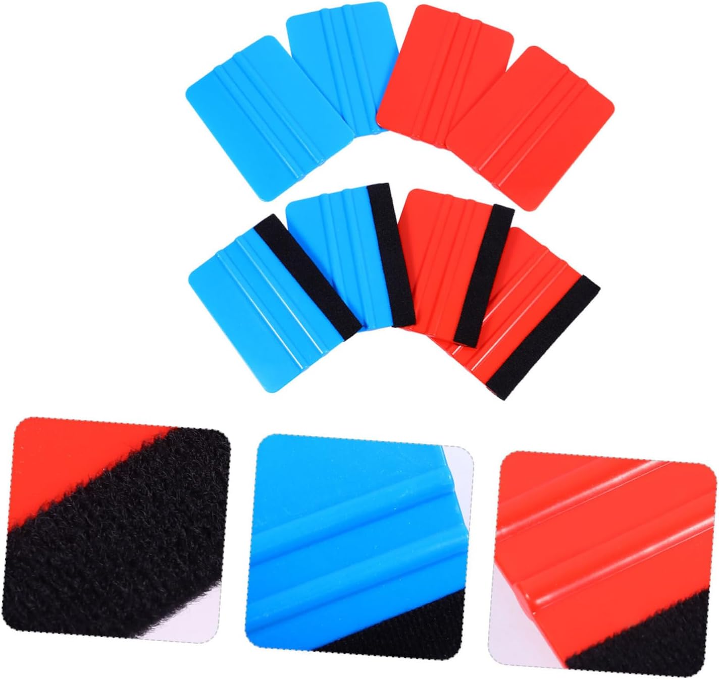 LIOOBO 8pcs Automobile Squeegee Vehicle Squeegee Paint Scraper Double-Sided Scraper Craft Tool High-Temperature