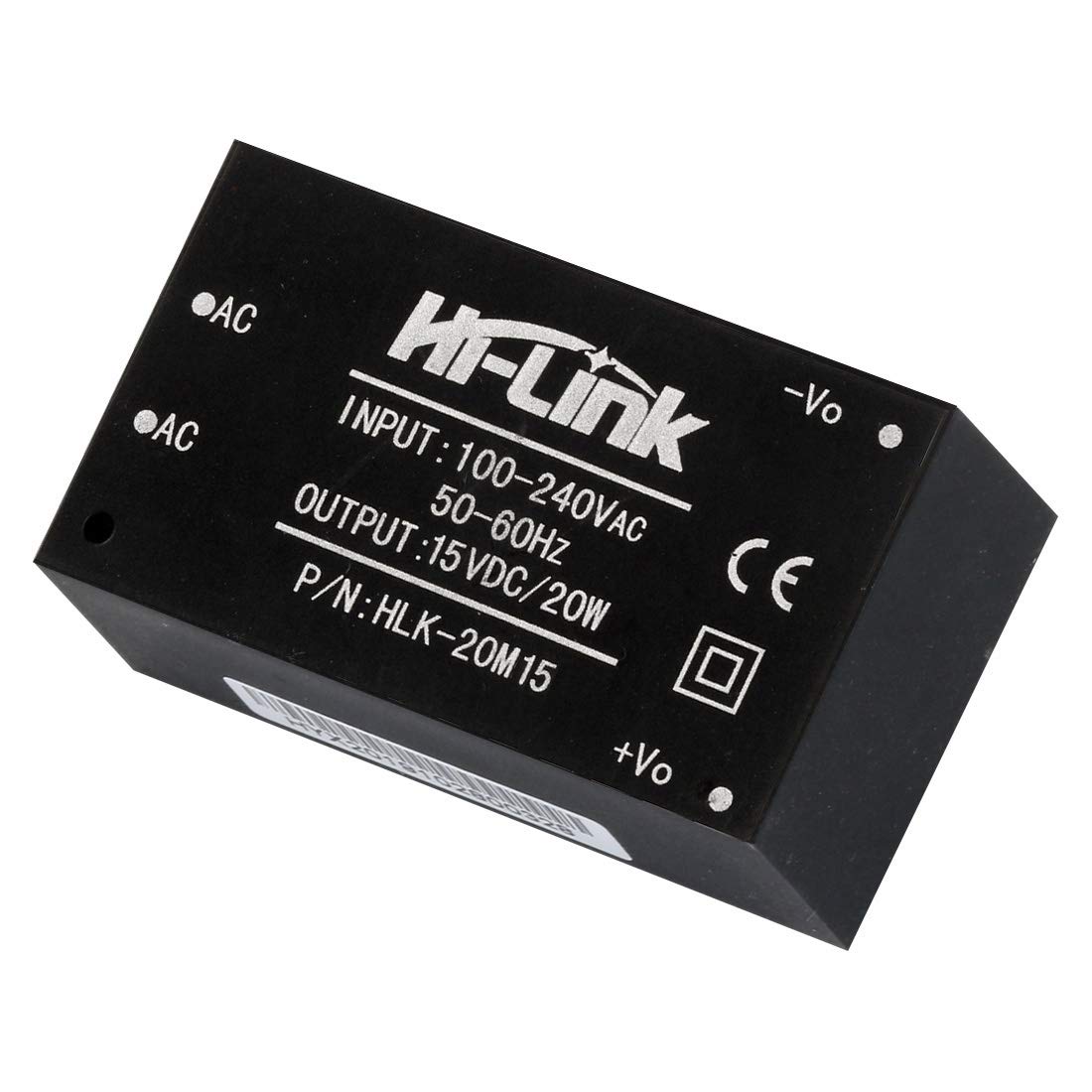 HLK-20M15 AC-DC 220V a 15V 20w Módulo de fuente de alimentación reductora Módulo de fuente de alimentación inteligente para el hogar (5 PCS)