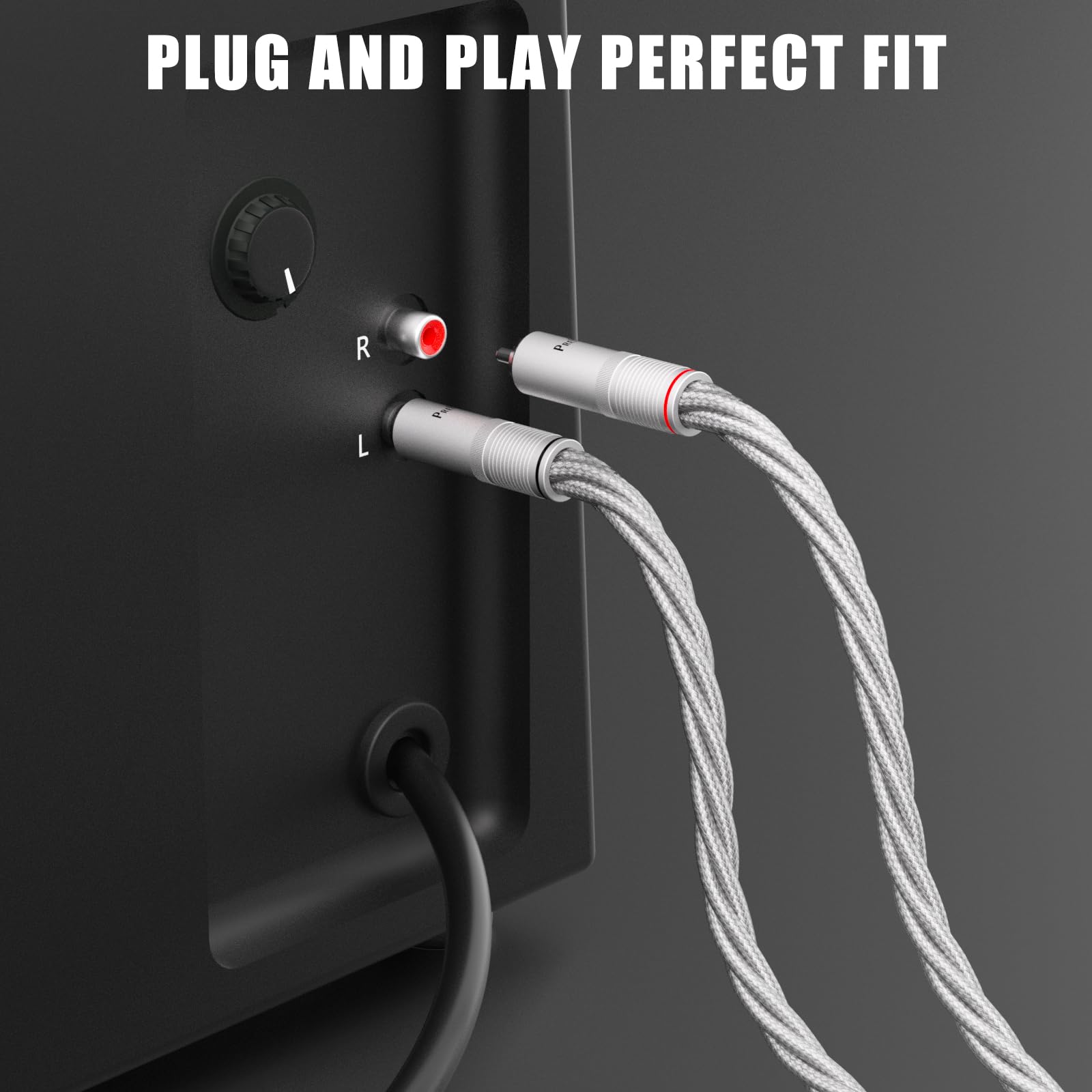 Preffair 1 par/2 cables XLR macho a RCA macho chapados en plata con enchufe chapado en oro, cable de conexión estéreo HiFi para decorador, mezclador, tocadiscos, AMP, DAC (X463-XR1821M-R1789, 1,5 m)