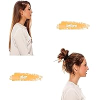 Vista 4 de Lazos gruesos sin costuras, bandas elásticas para el cabello, bandas elásticas para el cabello, bandas elásticas de algodón para cabello grueso