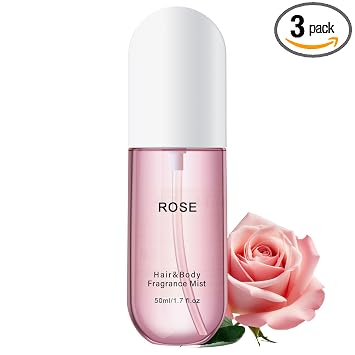 KYDA Rose Hair Perfume Mist for Women, Hair & Body Fragrance, Infused with Natural Flower and Plants, Gentle Long-lasting Fragrance, Hydrating and Nourishing Hair Spray
