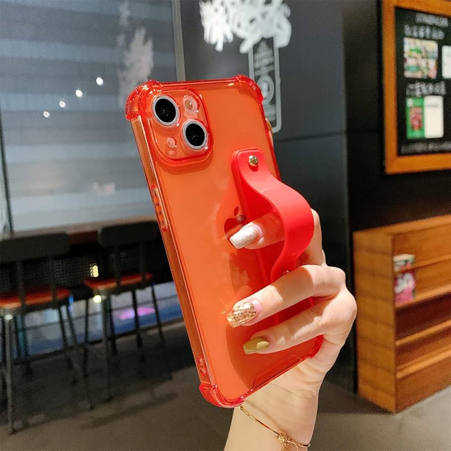 Amazon.co.jp: リストストラップ クリア電話ケース iPhone 14 13