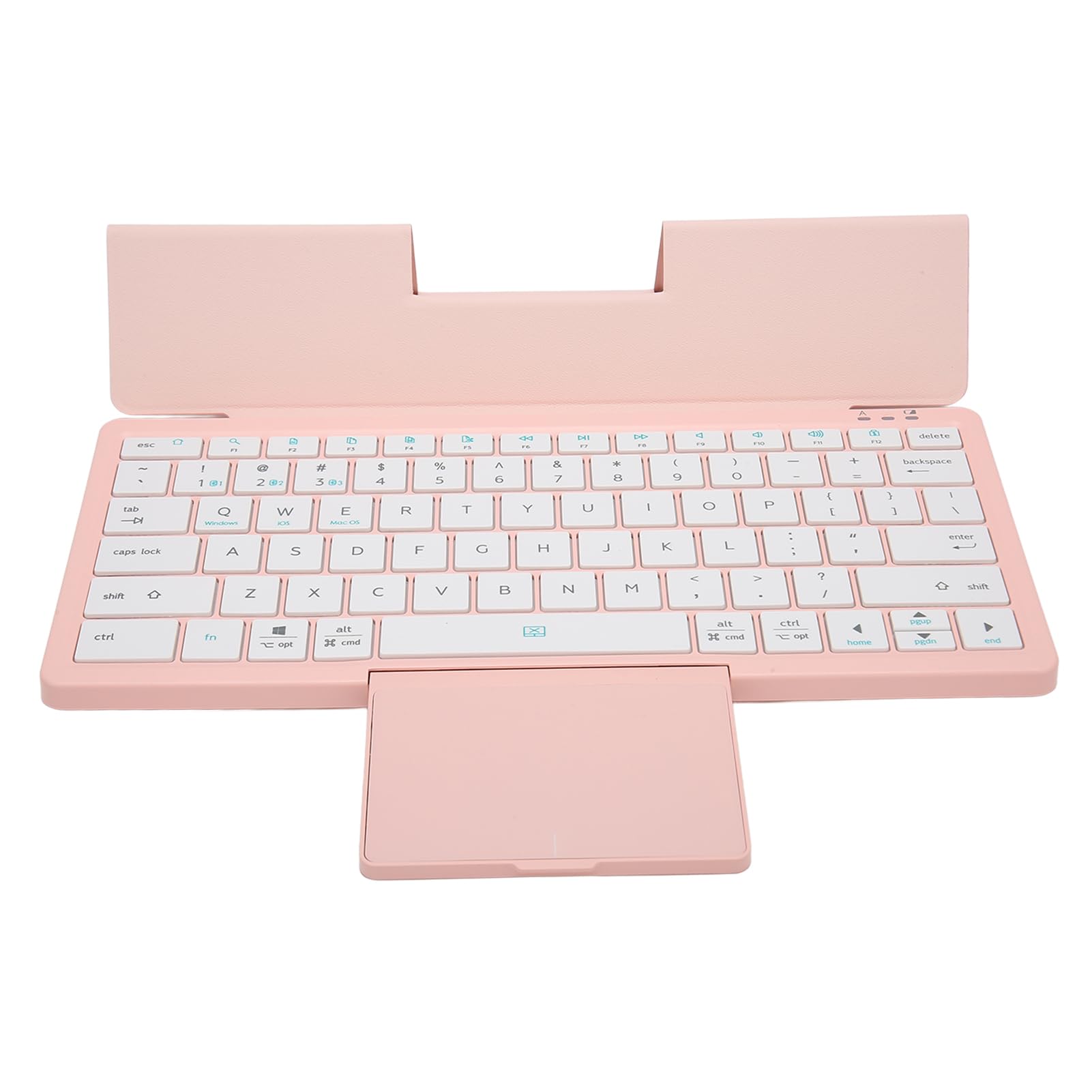 Teclado Bluetooth con Funda y Trackpad, 78 Teclas (Pink Purple)