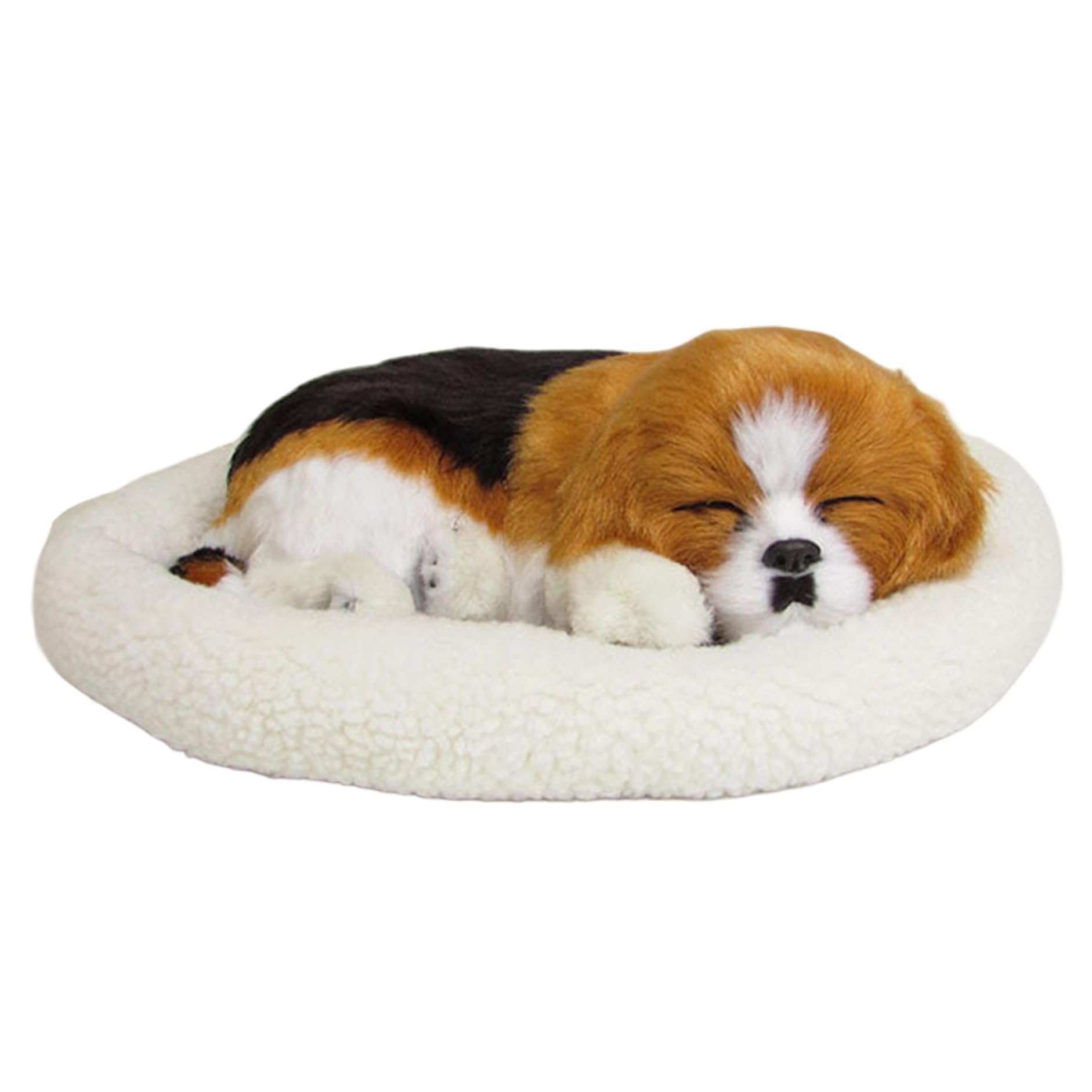Jouet pour chien endormi avec tapis et peluche respirante pour enfant et maison