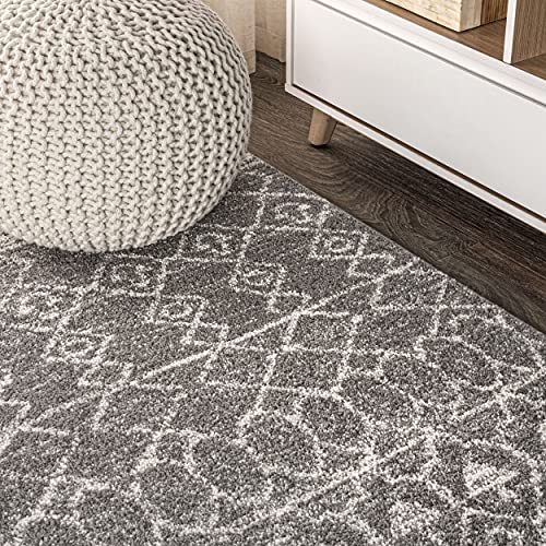 Tapete decorativo rectangular gris y crema 160x228 cm miniatura 7