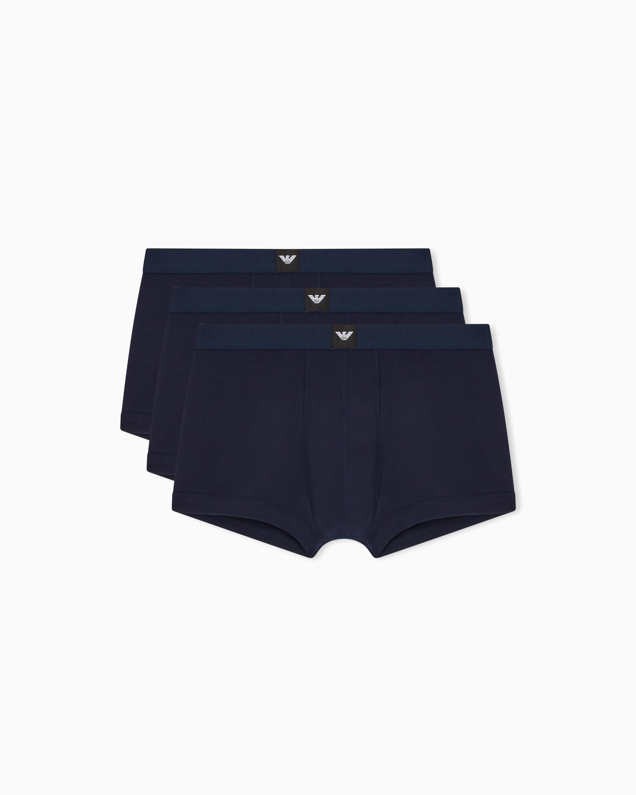 Emporio Armani Men's Essential LOGOLABEL 3-Pack Trunk Blue XXL