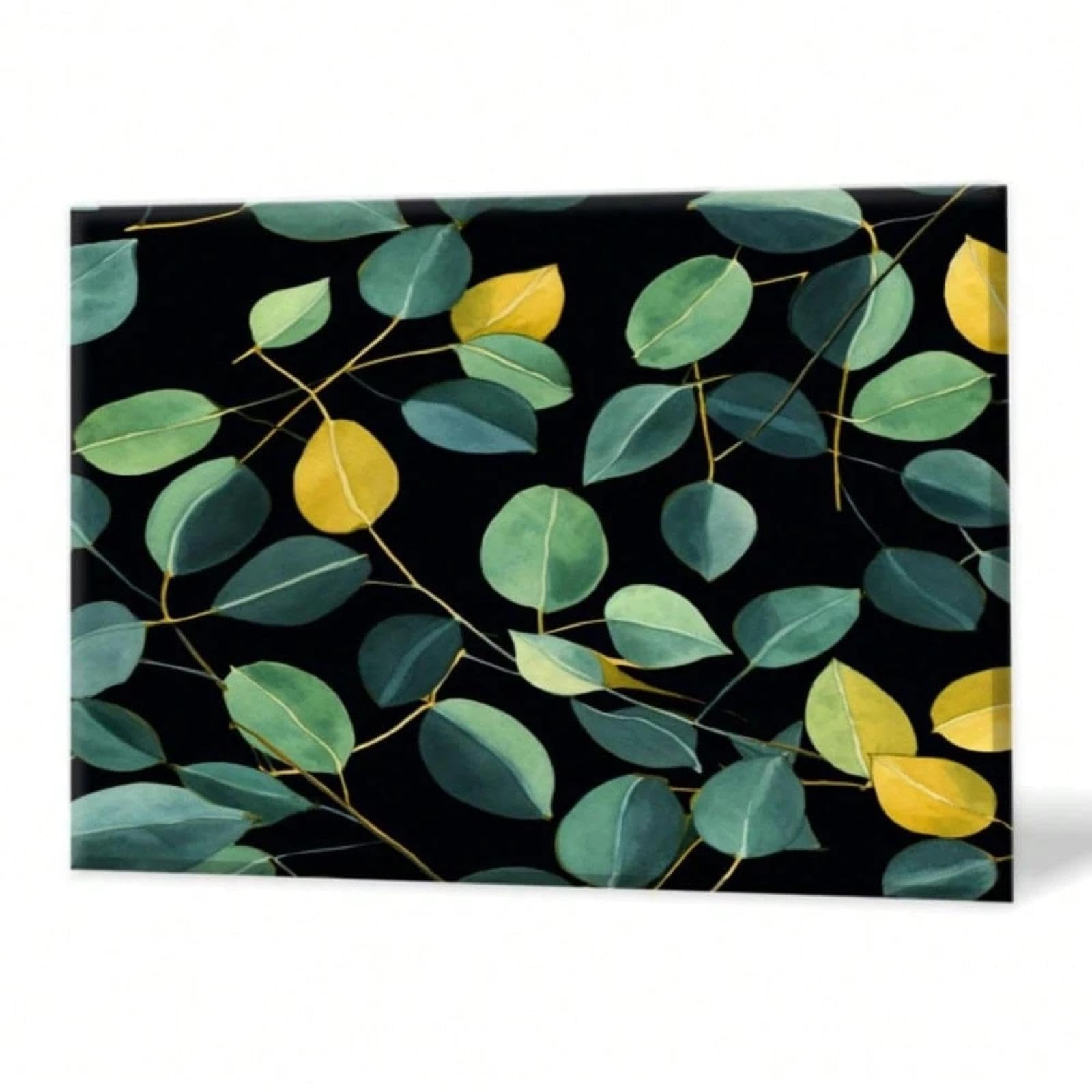 Toile murale eucalyptus noir pour décoration de chambre moderne - 8