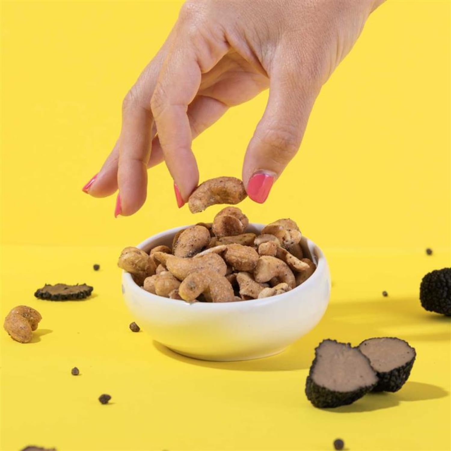 Anacardos sabor Trufa y Pimienta 500 gr | Dieta Keto | 3 ingredientes | Snacks Saludables | Vegano | Sin Gluten | Low Carb |