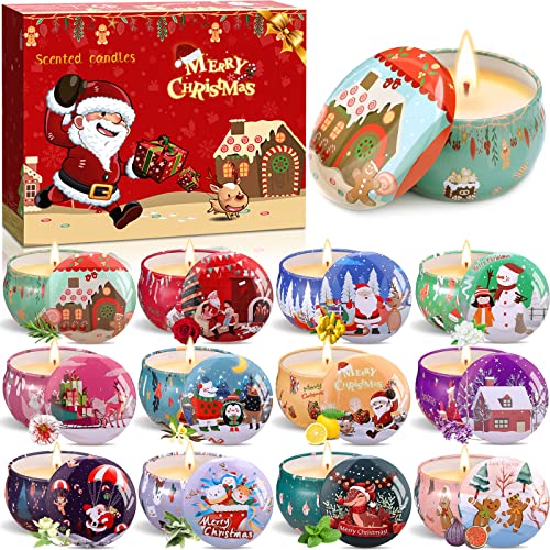 Tonsooze Candele Profumate Natalizie, 12Pcs