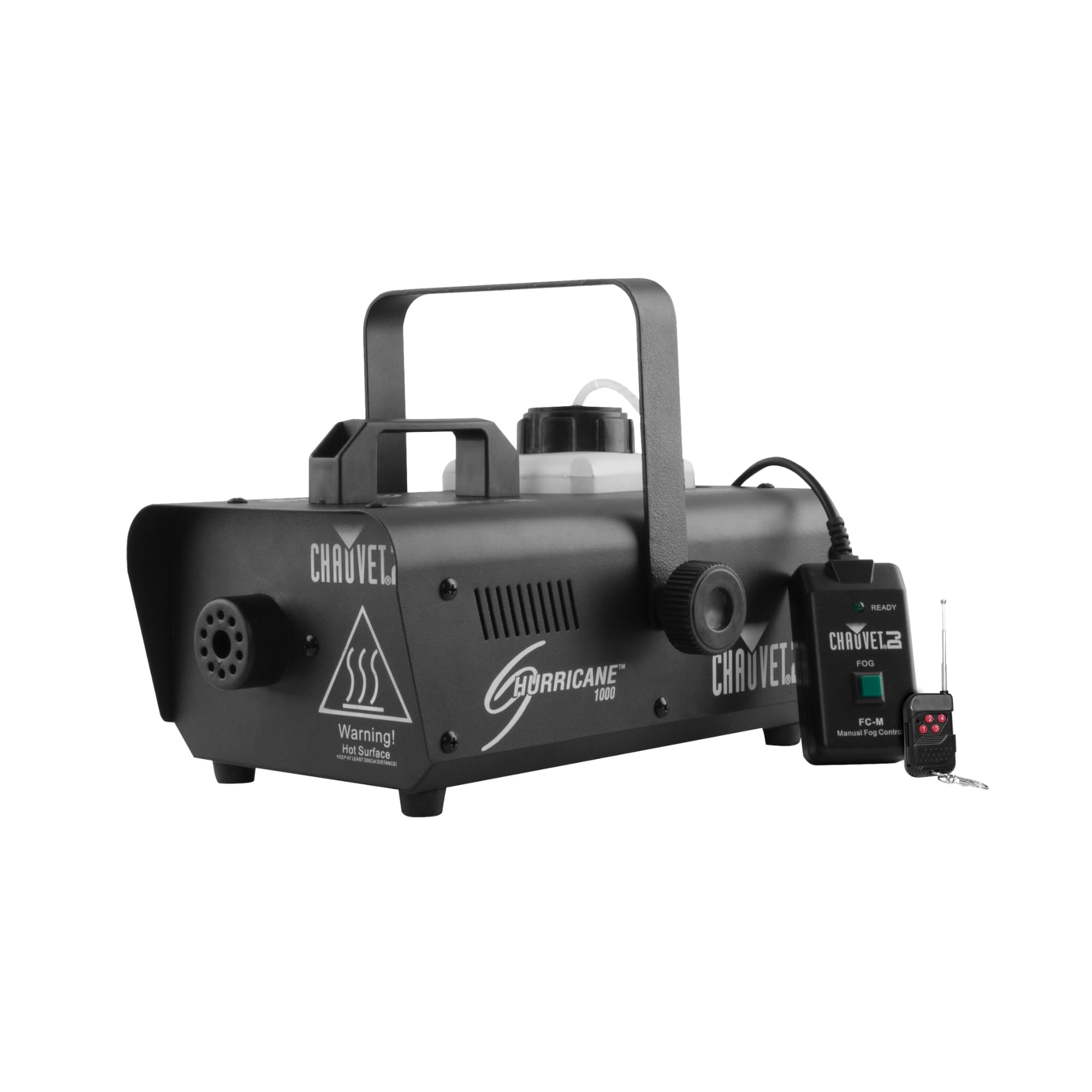 Hurricane 1000 Compact Fog Machine with wireless Remote
