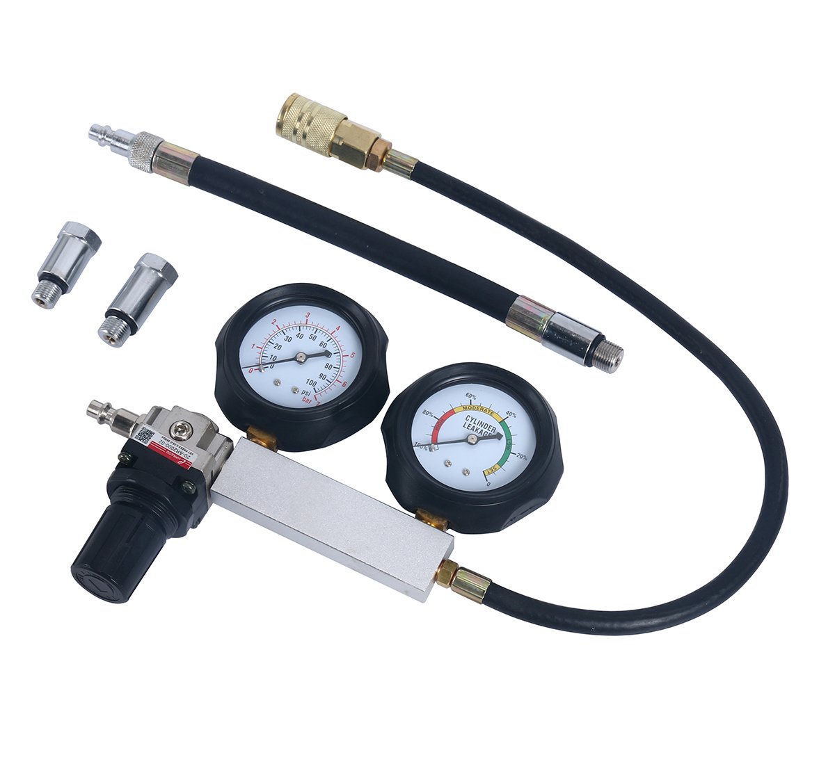 Nuevo Probador De Fugas Tu-21 Cilindro De Motor Probador De Fugas Detector De Fugas De Motor Probador De Compresion De Motor Conjunto De Medidores