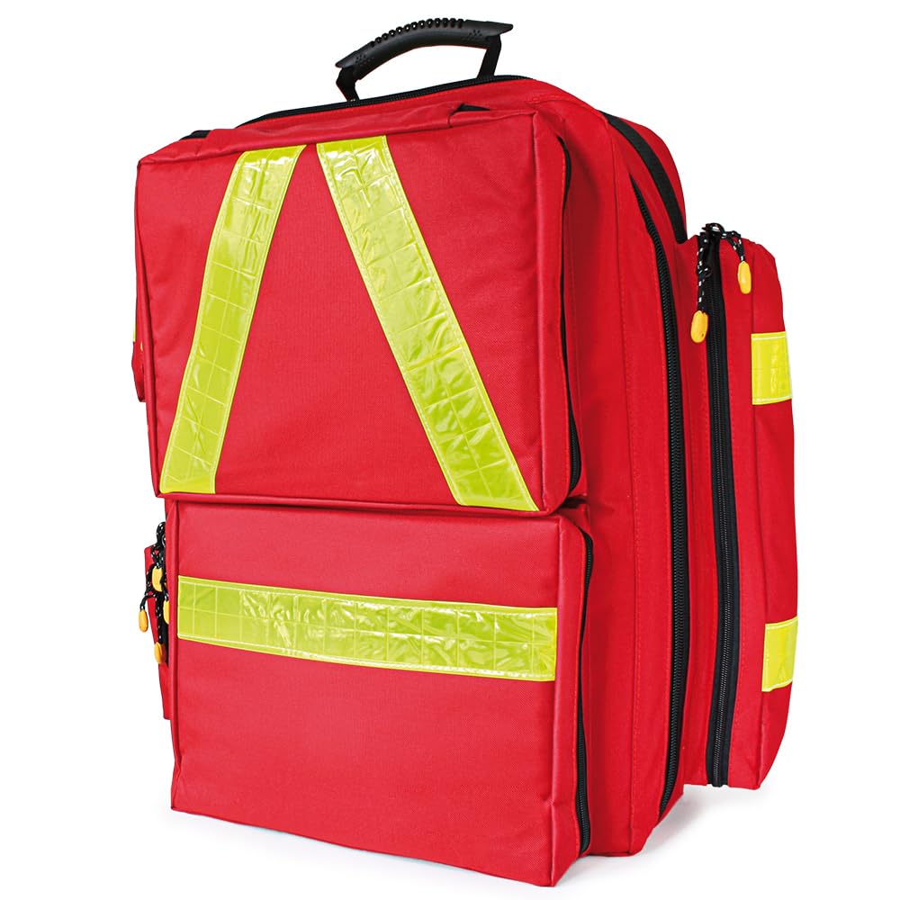 Notfallrucksack PROFI RED - Extensive XL inkl. Modultaschen - LEER rot