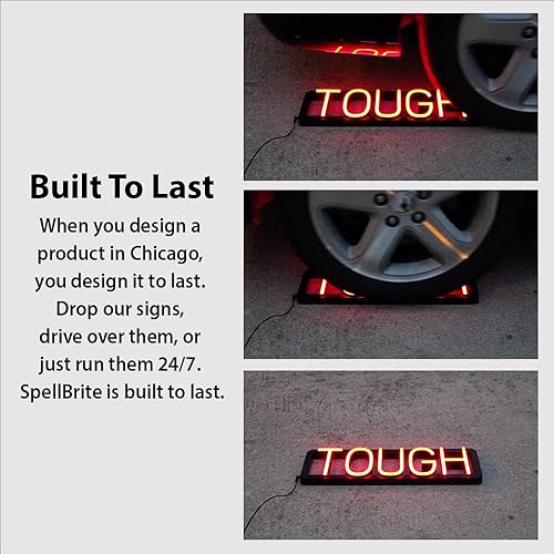 Miniatura 3 de SpellBrite BOBA TEA - Letrero LED  Azul  Más brillante que el neón  Llama la atención de los amantes del té de burbujas desde lejanas distancias  8