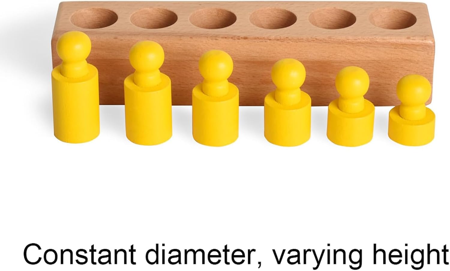 BOHS Montessori Knobbed Cylinders Blocks image 6